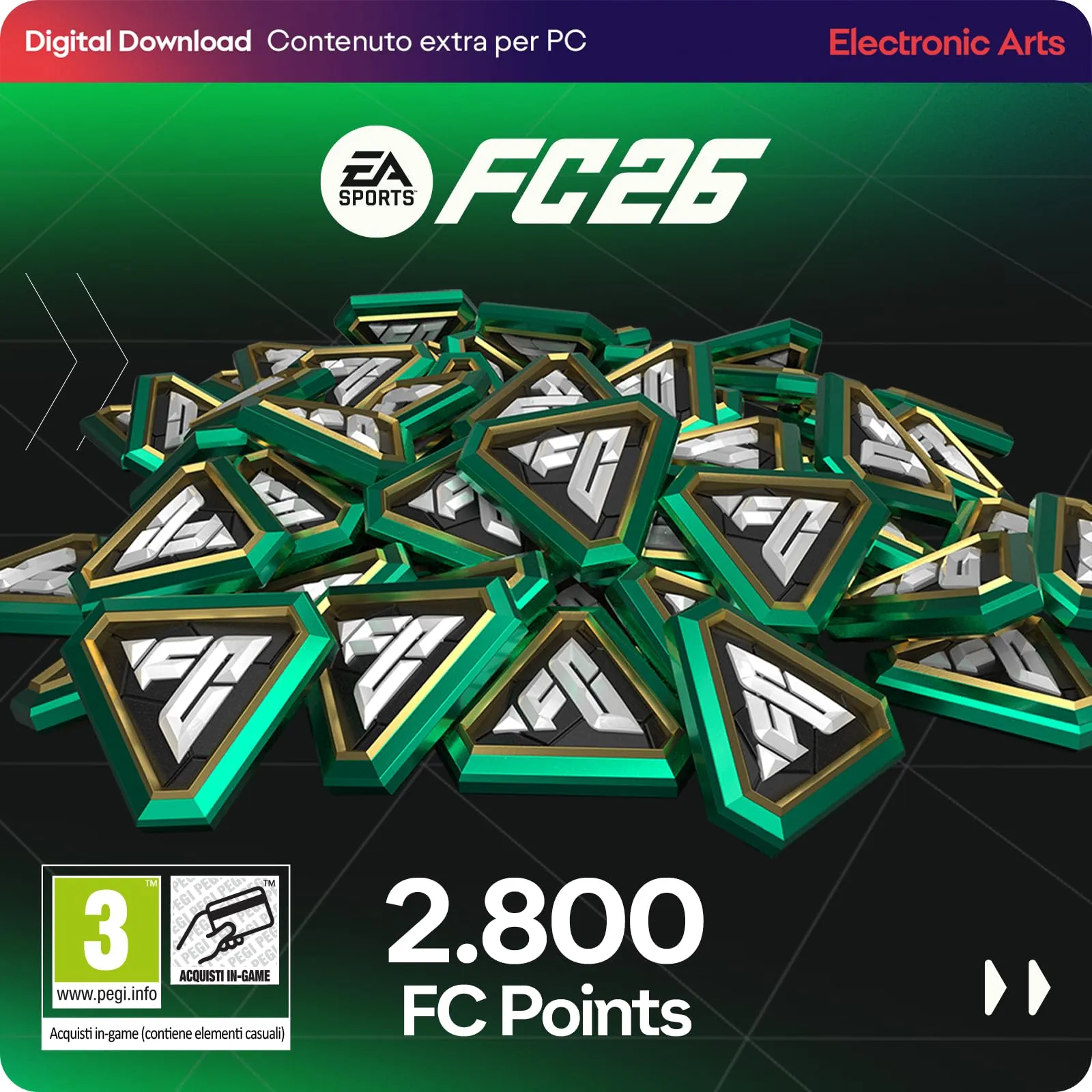 EA Sports FC 26 2800 UT Points PCWin | Codice EA App | Videogiochi | Italiano