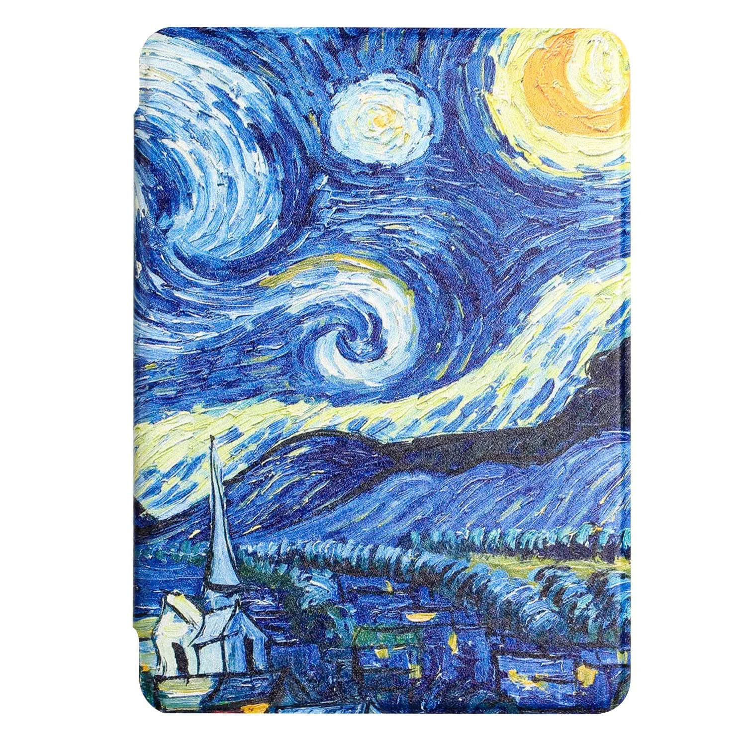 MOKASE Custodia Compatibile con 6" Kindle Paperwhite 5a/6a/7a Generazione (2012,2013,2015,2016), Modello: EY21 / DP75SDI, Custodia Pelle Sintetica con Automatica Sveglia/Sonno, Starry