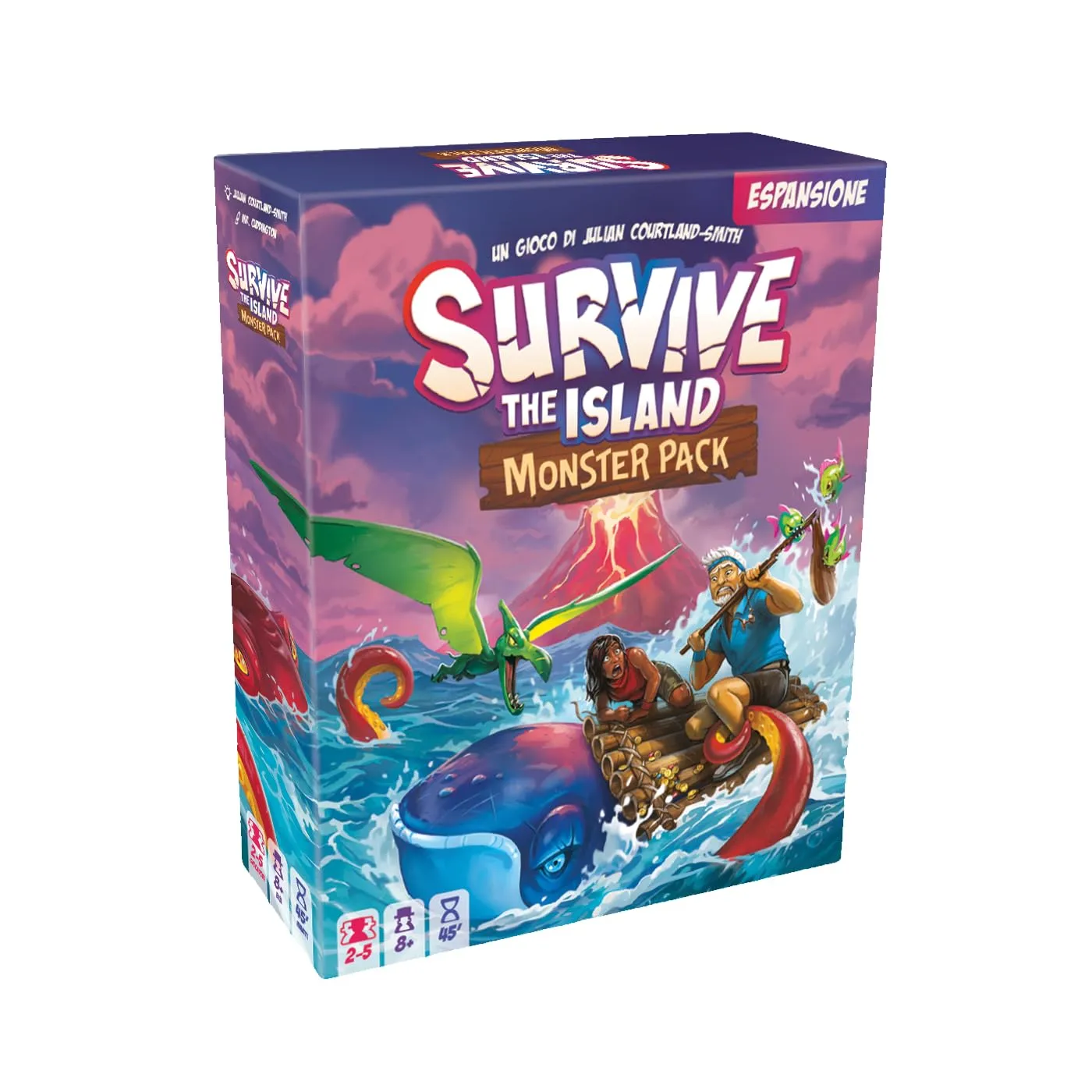 Asmodee Survive The Island - Monster Pack Expansion, Espansione Gioco da Tavolo, Edizione in Italiano