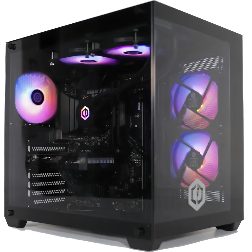 CyberpowerPC Luxe PC Gaming - AMD Ryzen 7 9800X3D, Nvidia RTX 5070 Ti 16GB, 32GB RAM, 1TB NVMe SSD, 750W 80+ PSU, Wi-Fi, RGB Raffreddatore per CPU a liquido, Windows 11, Ark RGB
