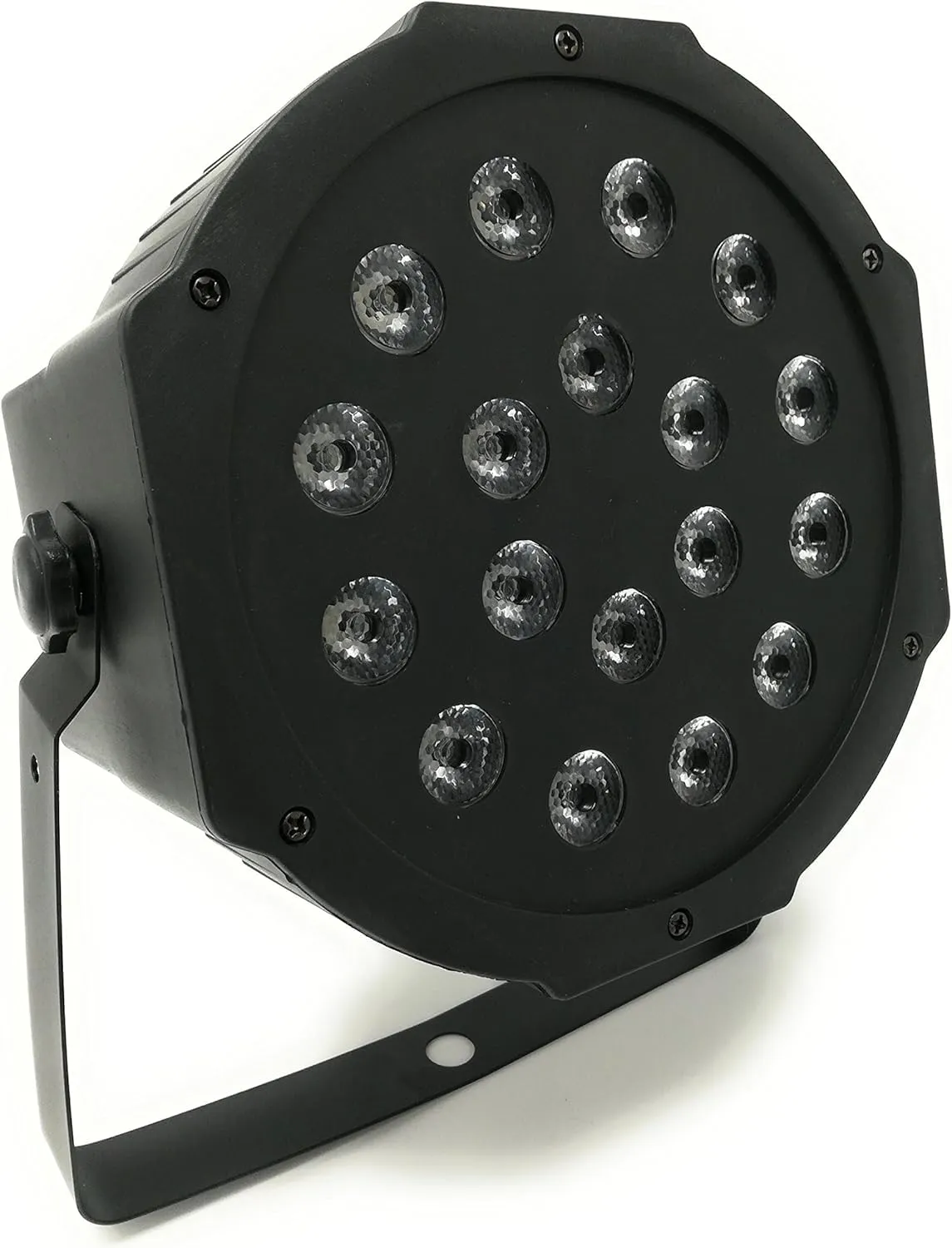 SQUADO Faretto LED RGB 18 LED, Luci da Palco Multicolori per DJ, Discoteca, Matrimonio, Festa, Decorazione Casa, con Sensore Sonoro