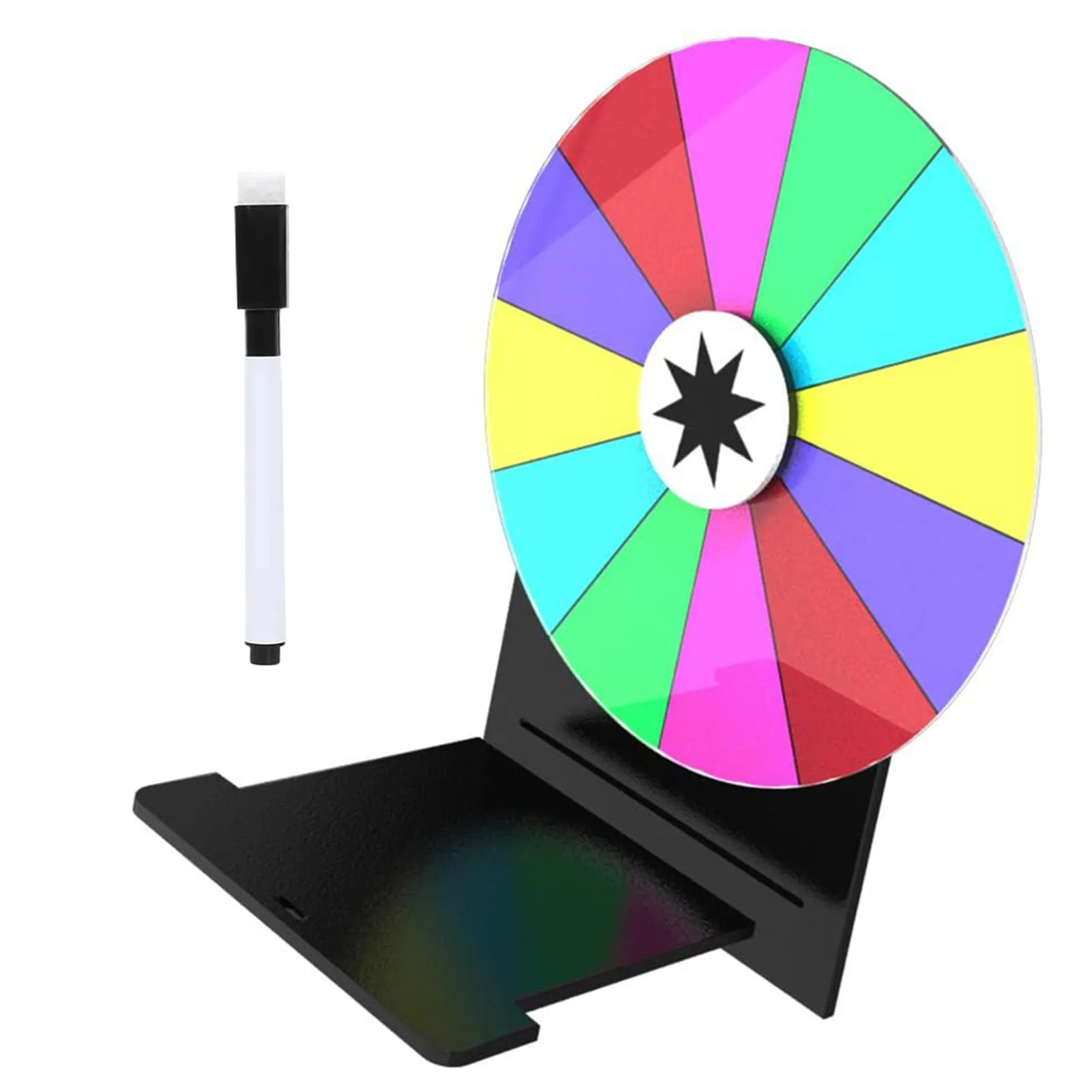 PREZI Ruota A Spinta - Spin Di | Archivibile A Rotazione Delle Ruote Acriliche | Tabella Top Roulette Board | Supporto Per Marcatore A Secco Del Giradischi | Doodle Del