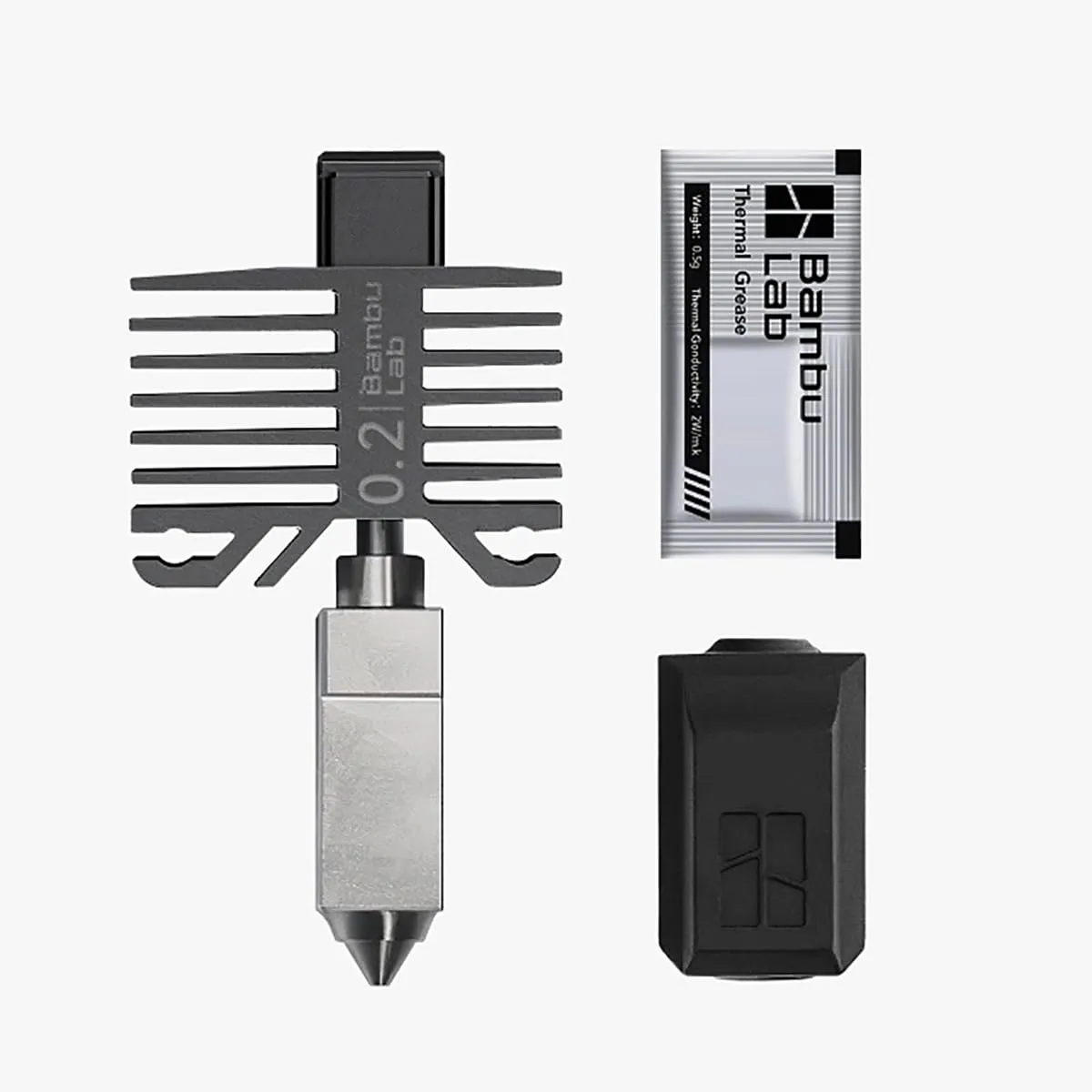 CCTREE Bamboo Original Stainless Steel Hotend Kit with 0.2mm Nozzle for Bambu Lab X1/P1/X1C/X1 Combo/P1S/P1P stampante 3D