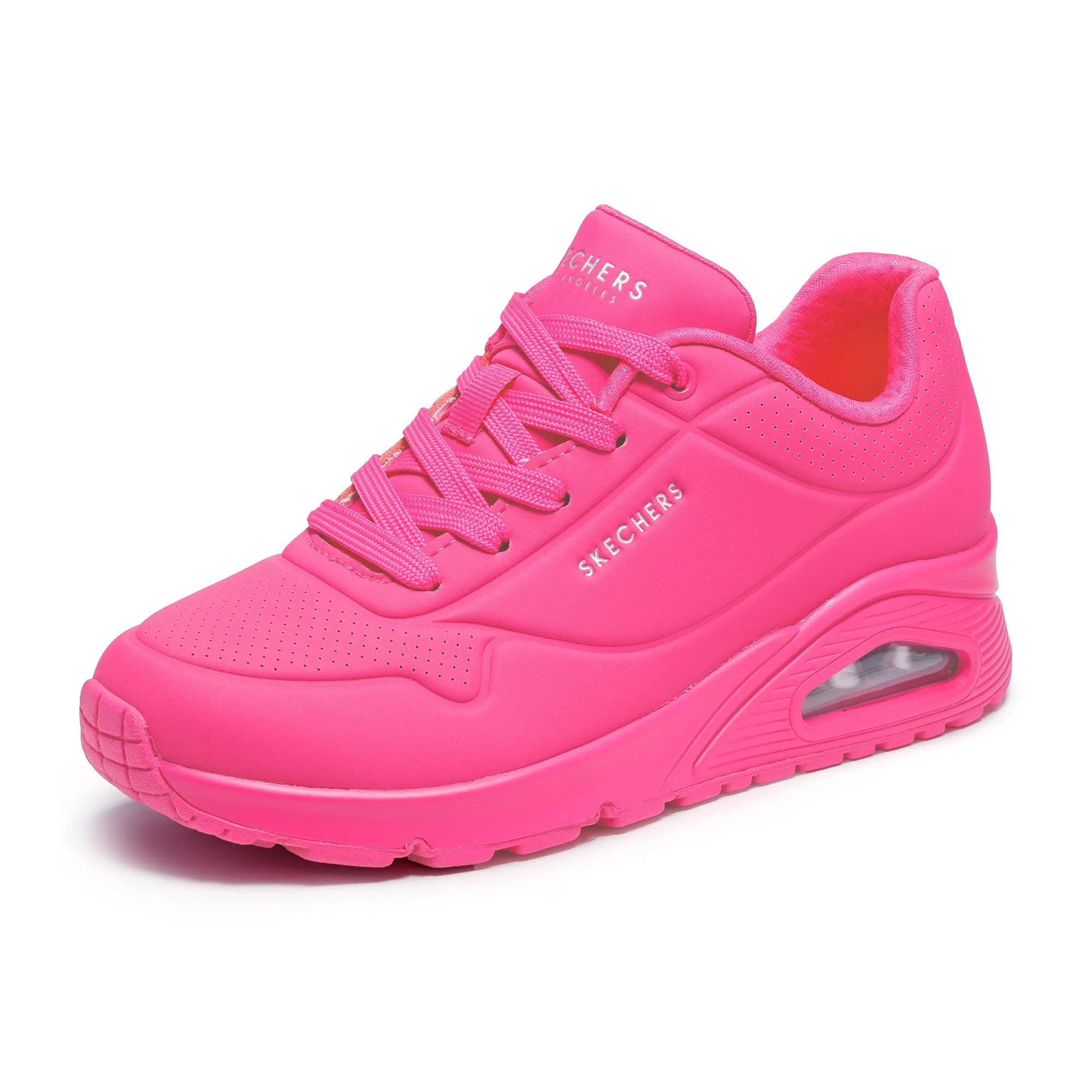 Skechers Uno - Night Shades, Sneaker Donna, Pink Hot Pink Durabuck Htpk, 41 EU