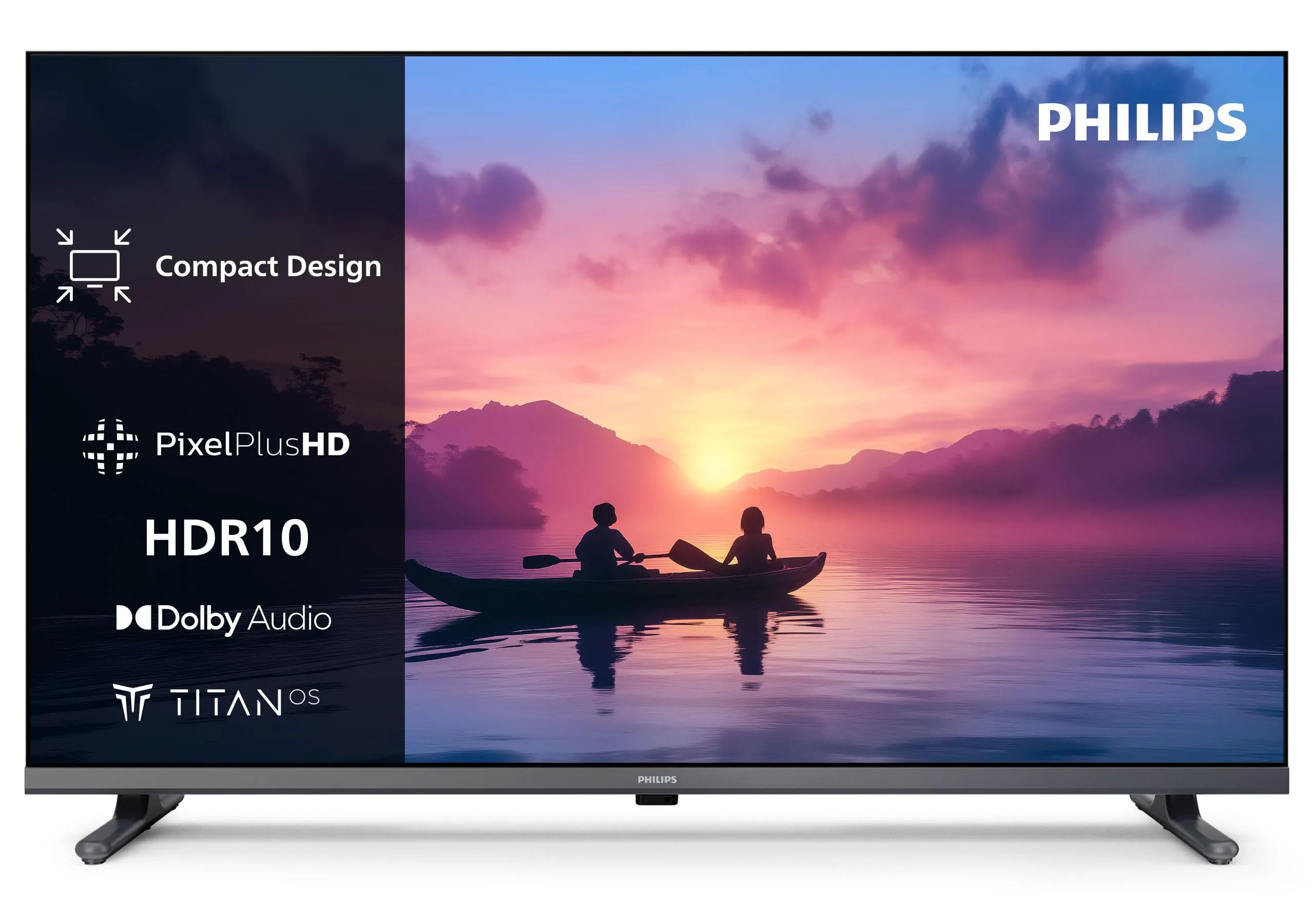 Philips 40PFS6000 HD LED Smart TV - Display 40’’ con Pixel Plus, piattaforma Titan OS e Dolby Digital Sound - Funziona con Alexa e Google Voice Assistant