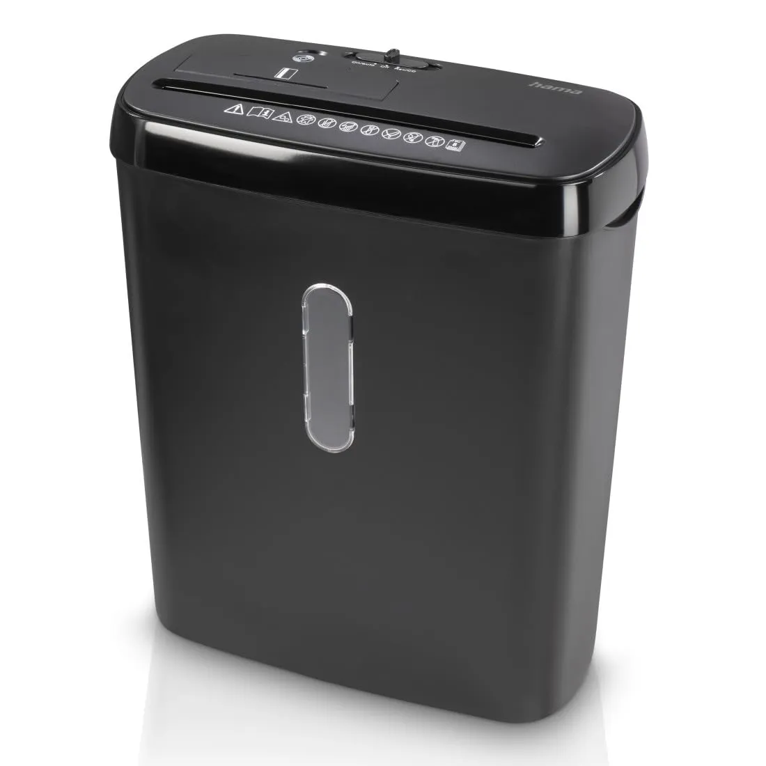 Hama 00050542, Distruggi documenti elettrico S8CD a striscia, documenti, CD, carte di credito, 11 litri, nero