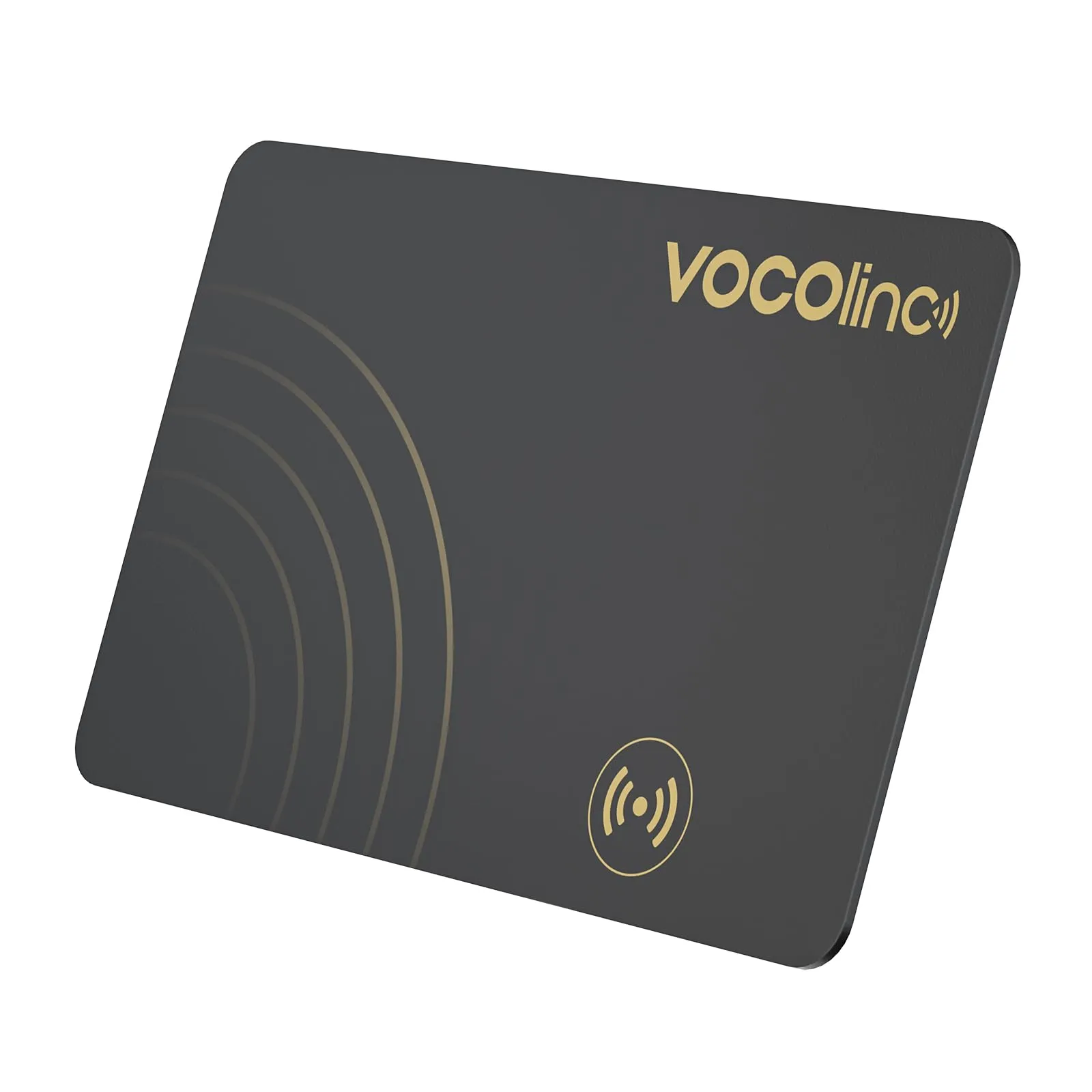 VOCOlinc Smart Air Tag Card Bluetooth, Wallet Tracker Thin 1.6mm Compatibile con Apple Dov’è (solo iOS, NON per Android), Localizzatore Portafogli Trova Oggetto per Bagaglio/Valigia/Passaporti, Nero