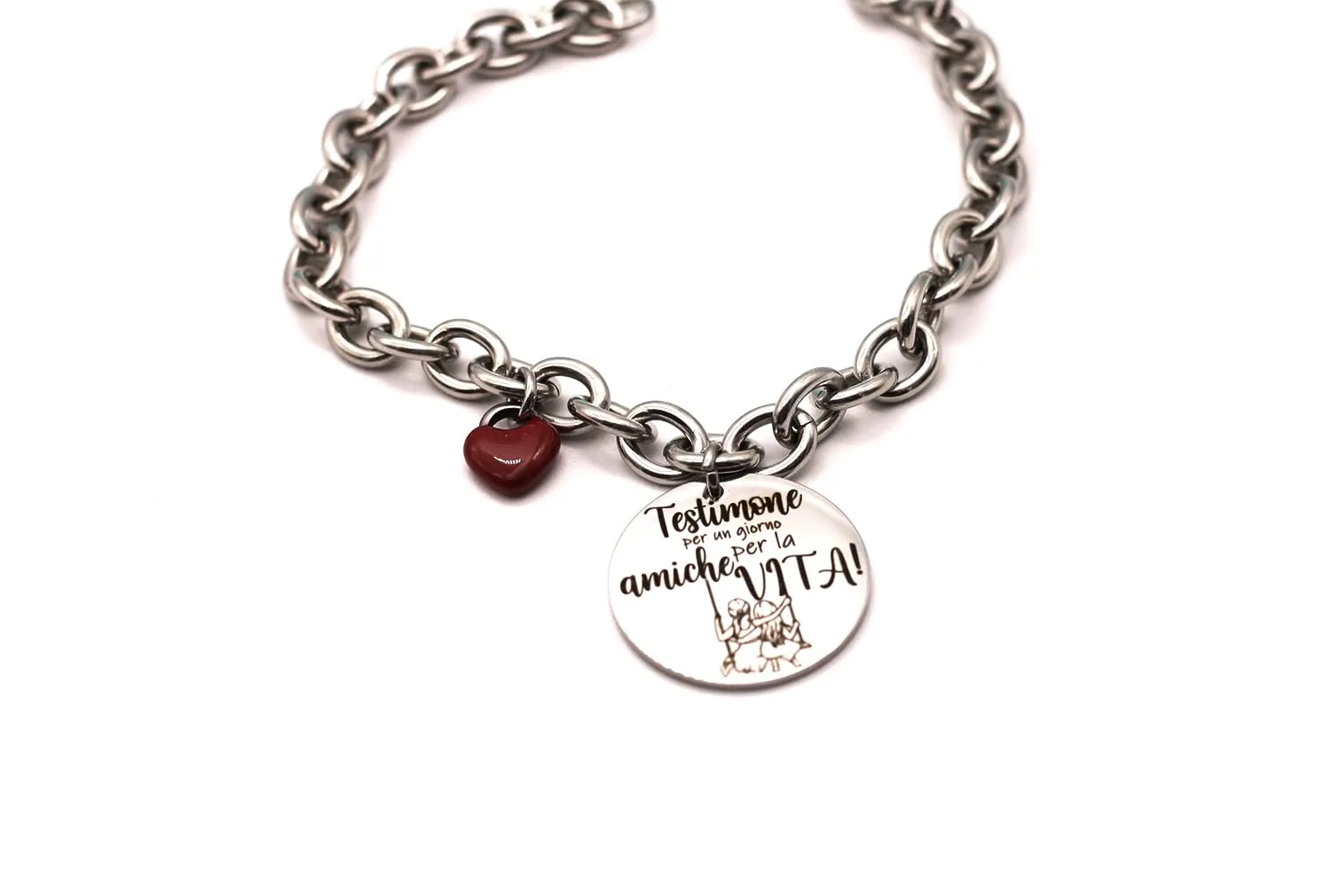 Braccialetto Testimone- Braccialetto Testimone di Nozze - Testimoni - Idea regalo testimone di nozze - Bracciale damigella