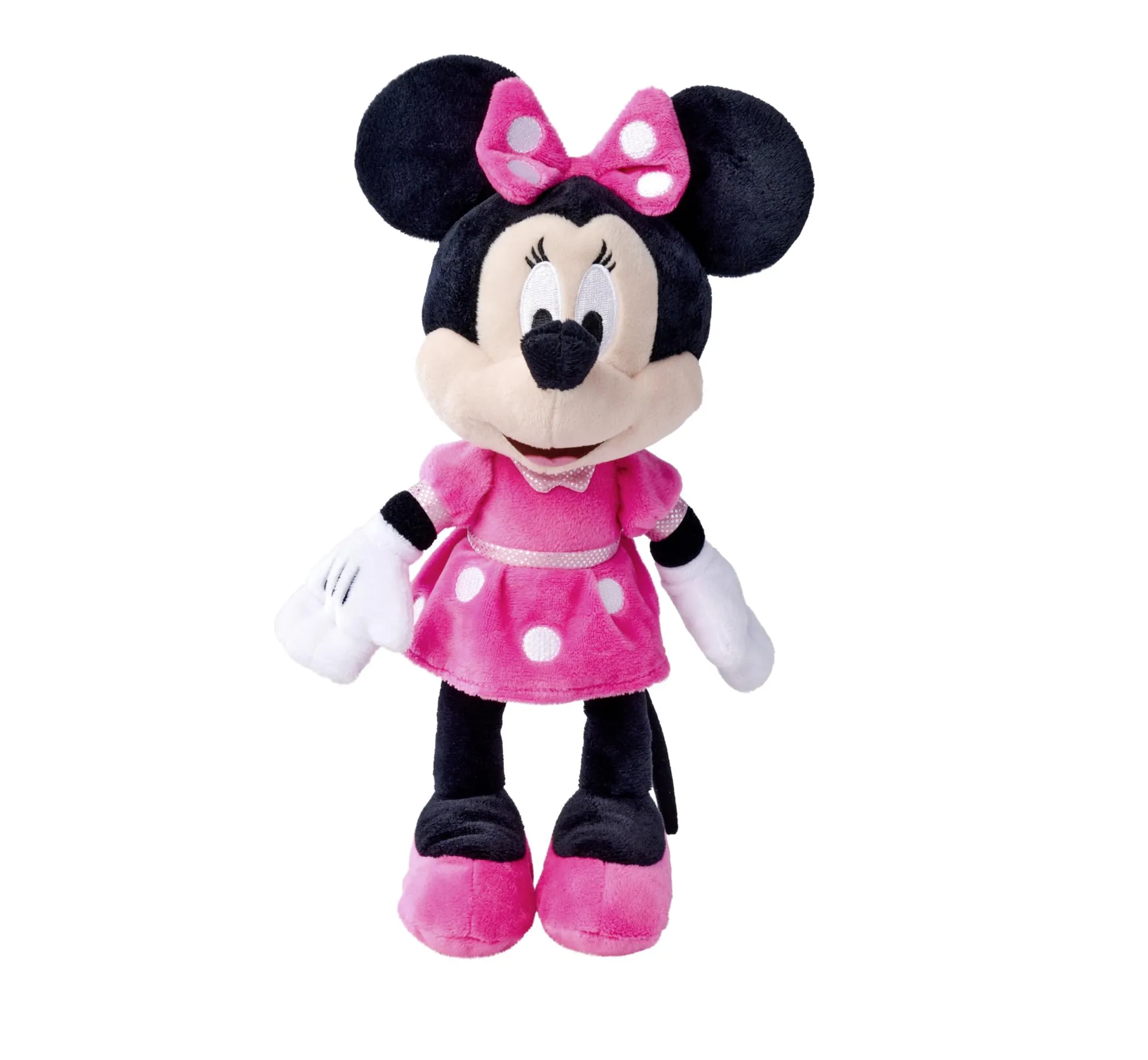 Simba- Disney Peluche Minnie, 6315870227, con Abito Rosa, Cm 25, + 0 Mes