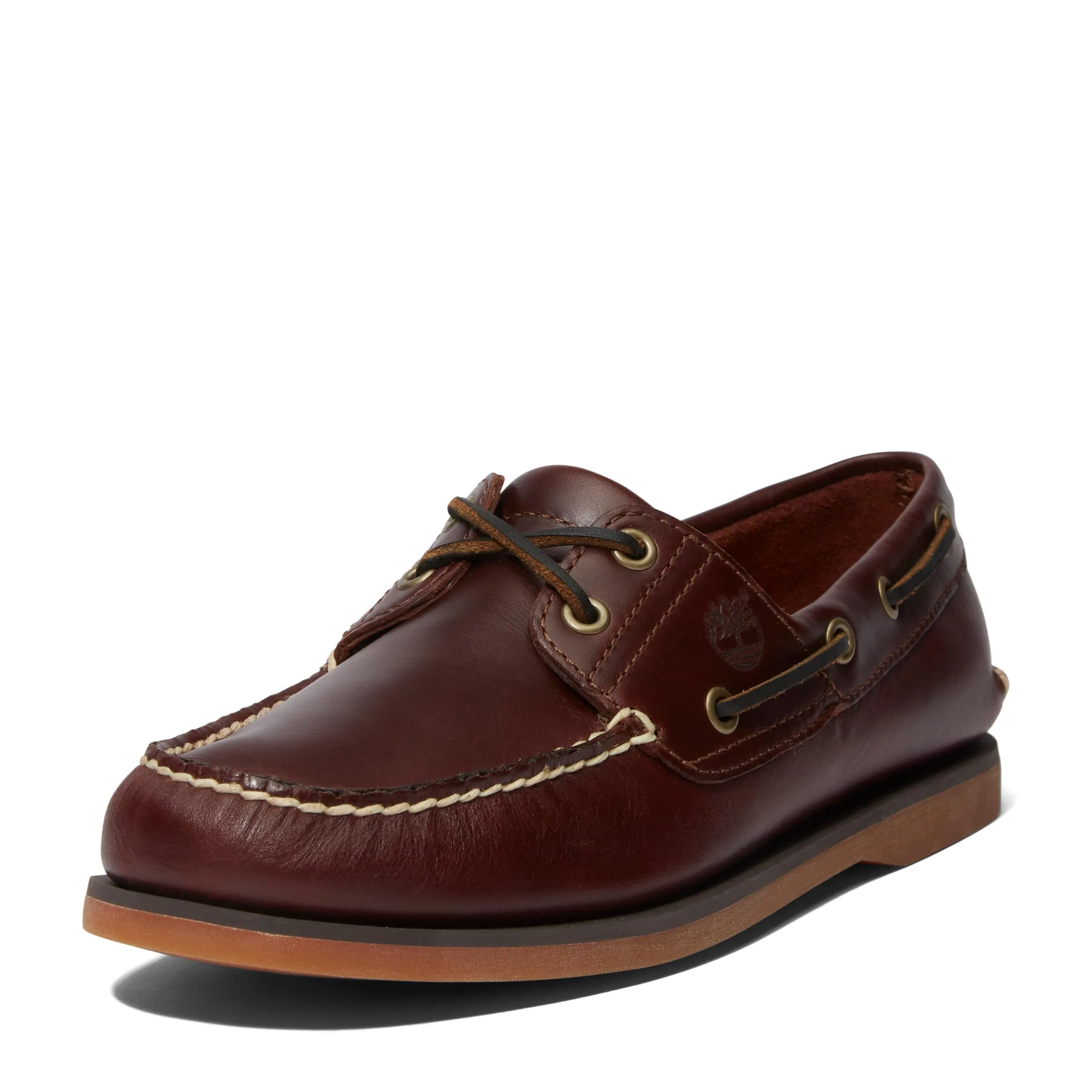 Timberland Classic 2 Eye, Scarpe da Barca Uomo, Marrone Rootbeer Smooth, 41 EU