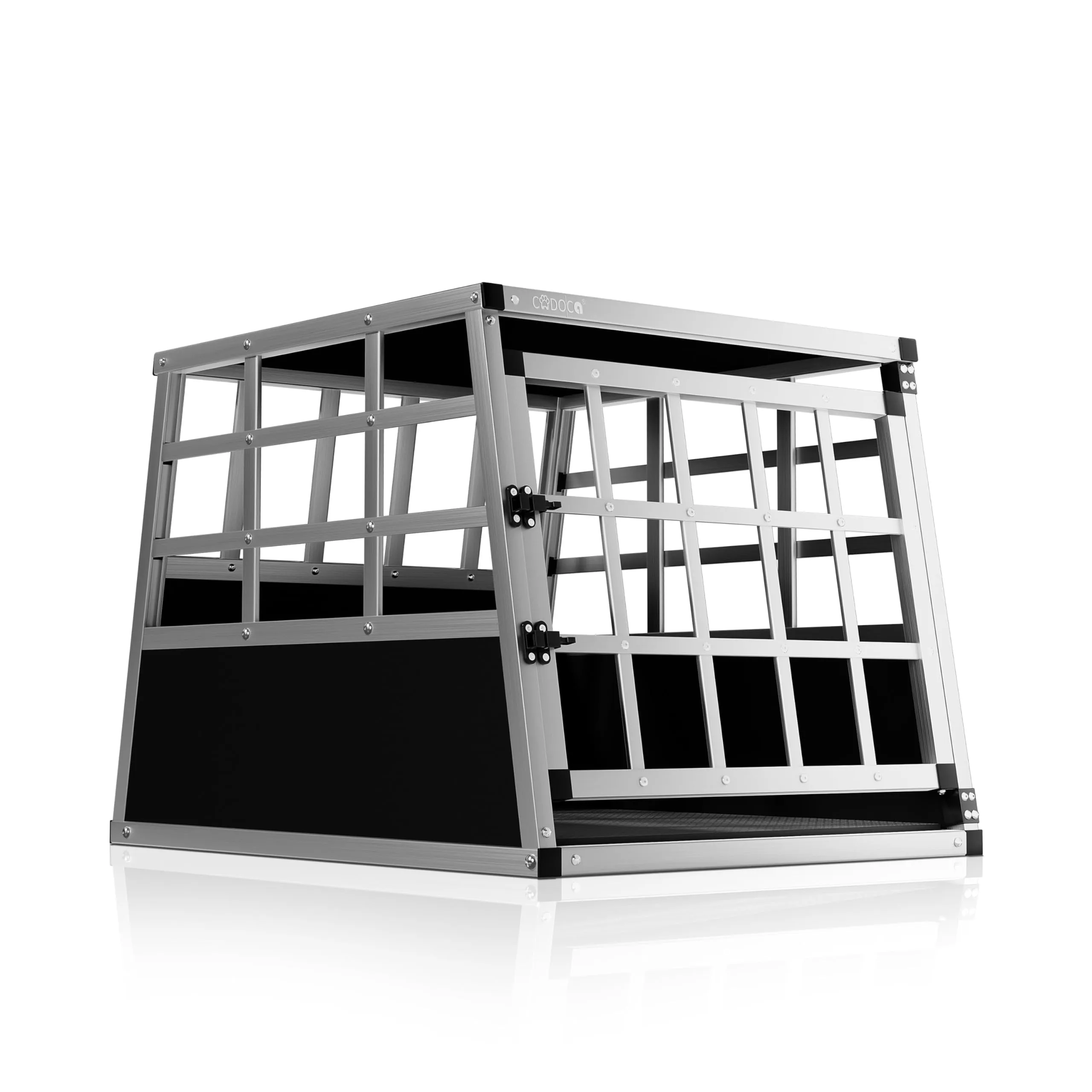 CADOCA® Trasportino Cani L 90x66x72cm Richiudibile Alluminio Impermeabile Box Auto Cagnolini