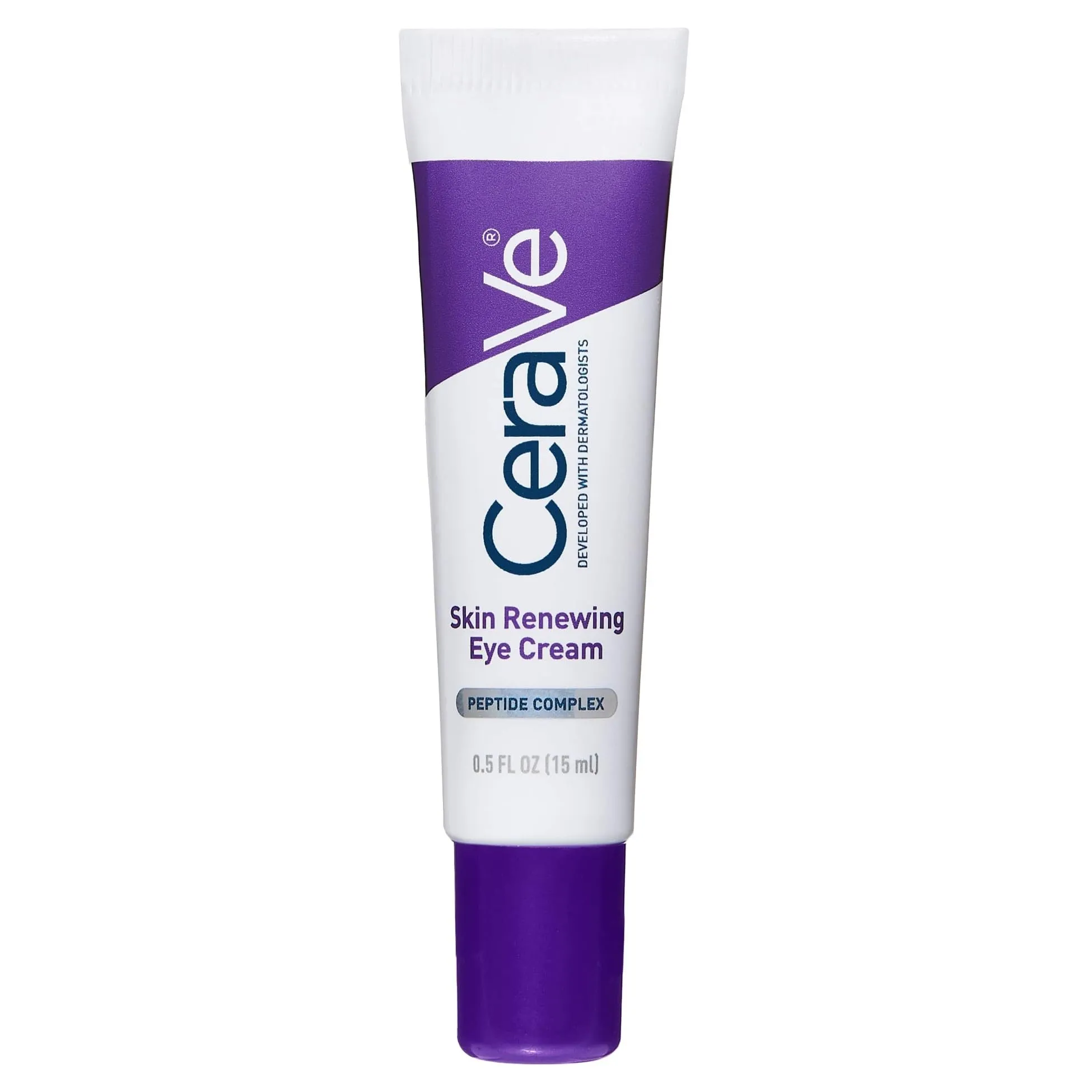 CeraVe Skin Renewing Crema Contorno Occhi, Per Pelle con i Primi Segni dell'Età, Occhiaie e Linee Sottili Ridotte, Con Complesso di Peptidi, 3 Ceramidi Essenziali e Caffeina, 15 ml