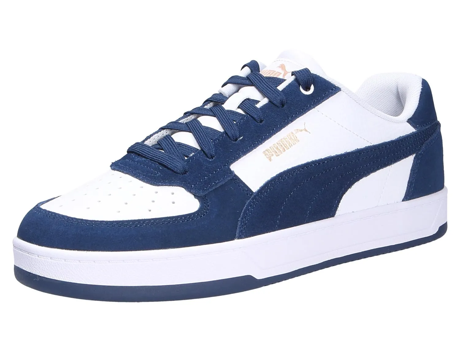 Puma Caven 2.0 Mono Sneaker Unisex, Puma Bianco Blu Persiano Puma Oro, 38 EU