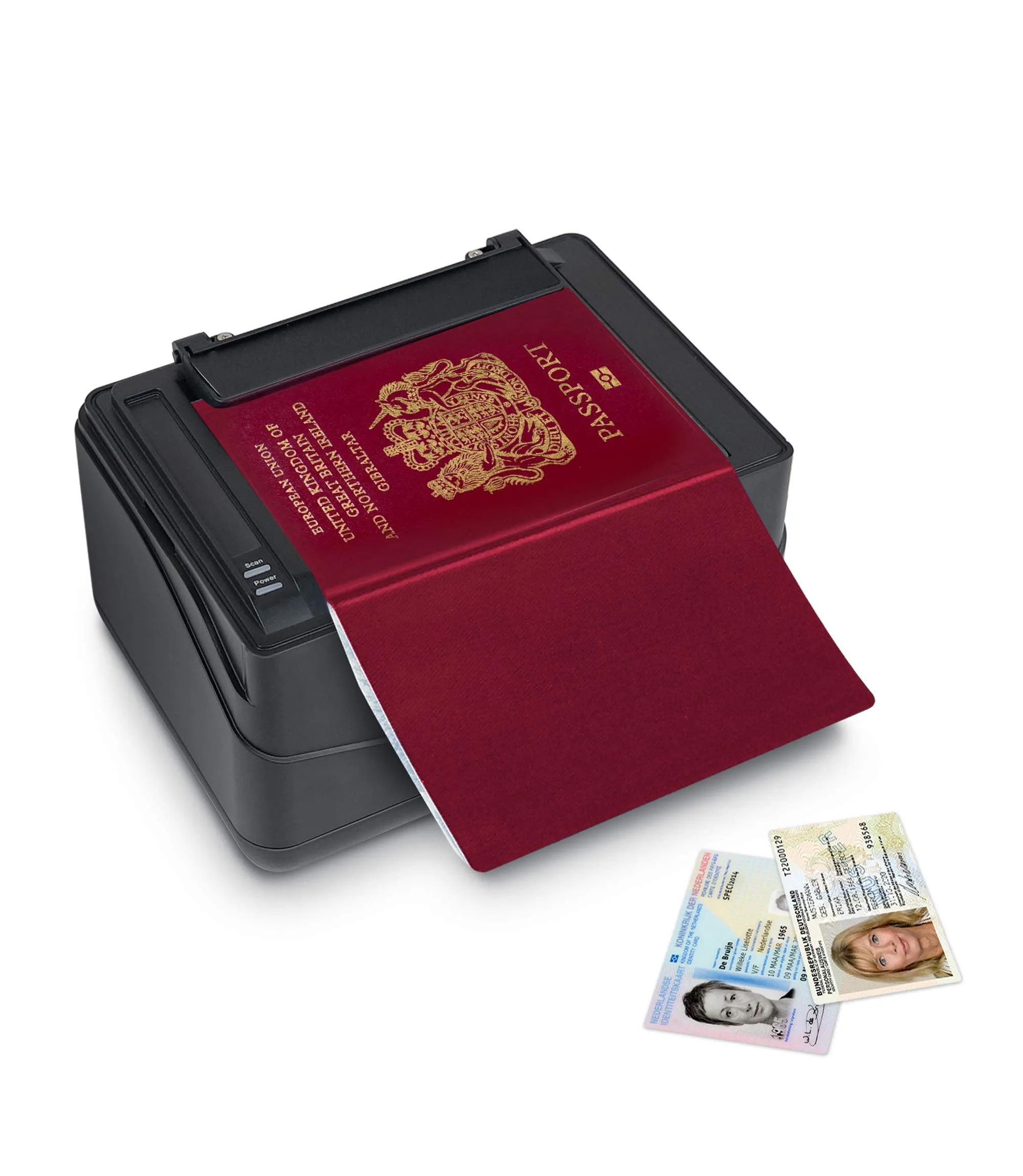 Plustek X-Mini - Scanner per passaporti, scansione ID, compatibile con lo standard ICAO Doc 9303 con lettore di scanner a velocità di riconoscimento rapido