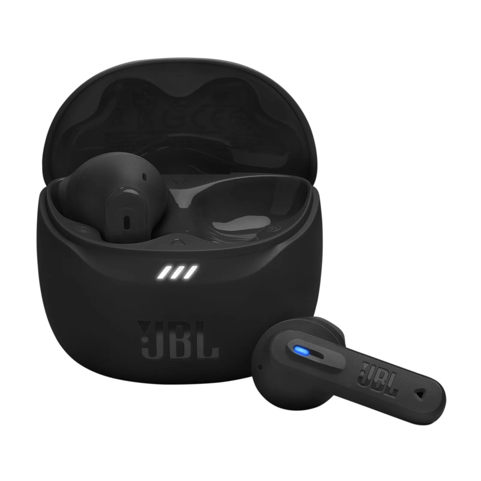 JBL Tune Flex 2 Auricolari Bluetooth True Wireless con Cancellazione del Rumore, 48 Ore di Autonomia, Resistenti ad Acqua e Polvere IP54, Connessione Multipoint, Design Aperto a Stick, Nero