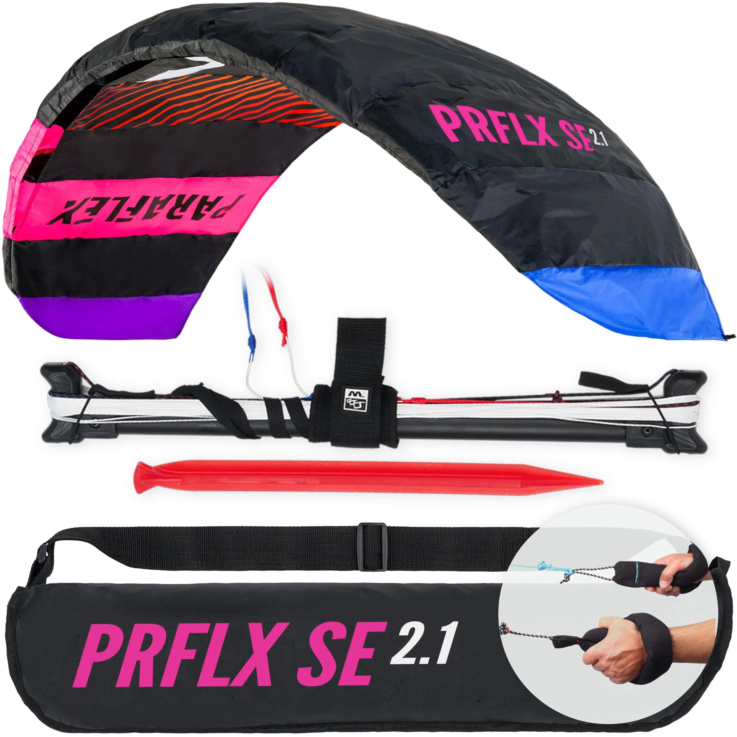 Wolkenstürmer Paraflex Basic 2.1 SE Tappeto Volante - Kite a 2 Linee per Principianti