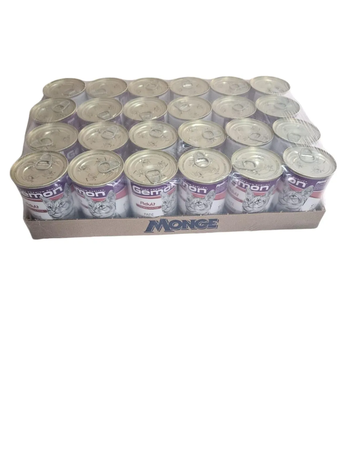 GEMON GATTO PATE' CON MANZO-CONFEZIONE DA 24 (24 x 400 g) - Gemon Adult Paté con Manzo-Alimento Completo per Gatti Adulti.