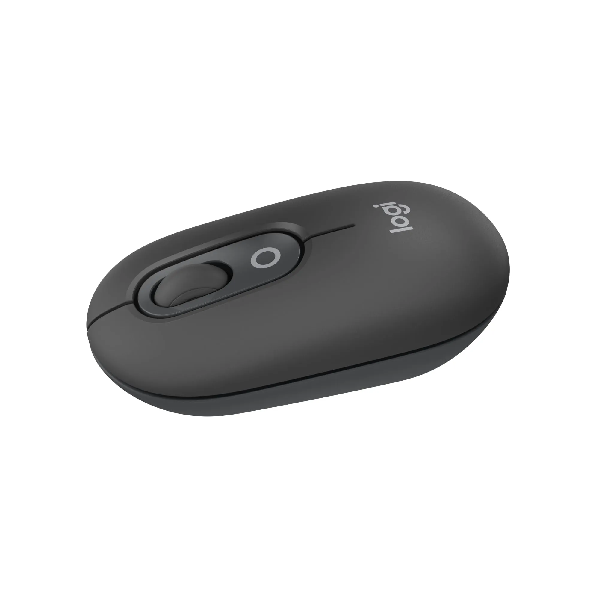 Logitech POP Mouse, mouse wireless Bluetooth compatto e portatile con pulsanti programmabili e clic discreti, Easy-Switch tra un massimo di 3 dispositivi, laptop, tablet, PC - Graphite