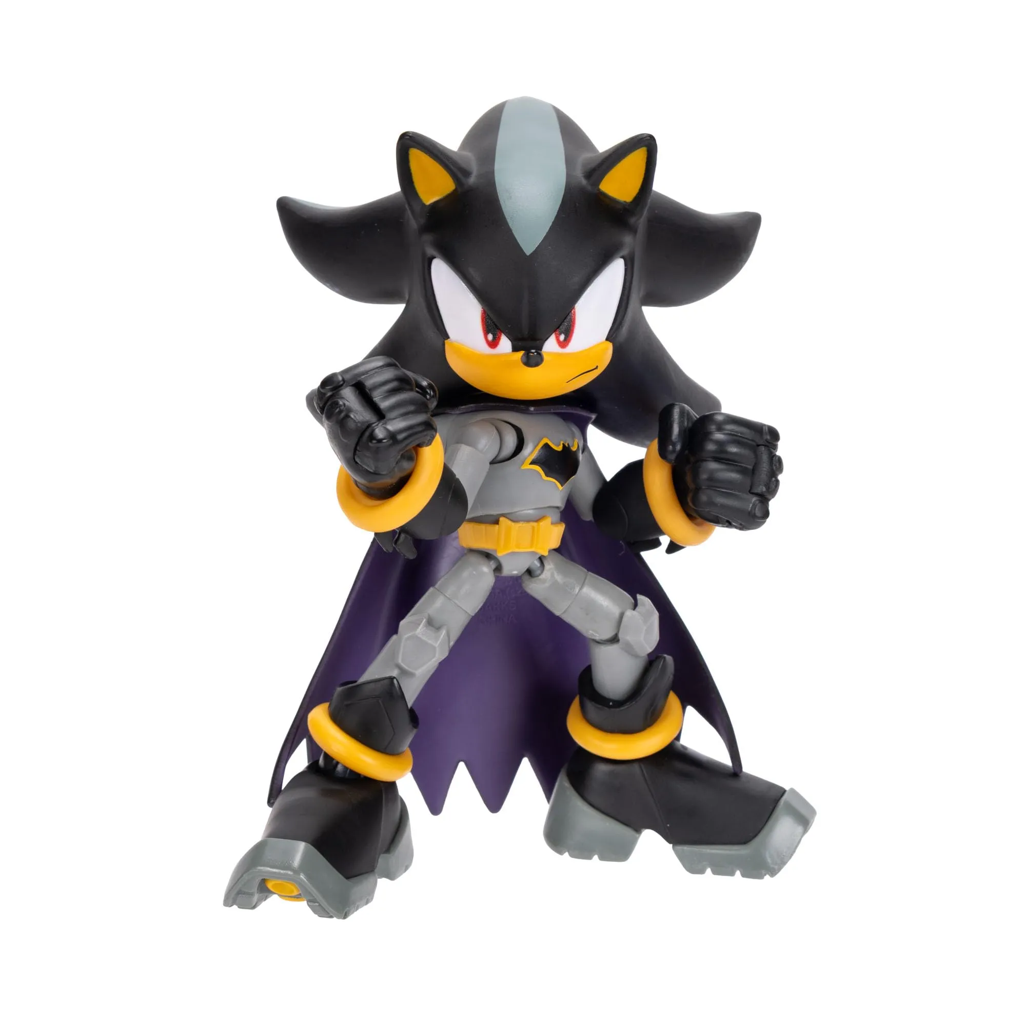 DC X Sonic Action Figure di Shadow nei panni di Batman 13cm, Licenziata Ufficialmente da Jakks Pacific, Altamente Articolata e dal Design Dettagliato, Confezione da Collezione