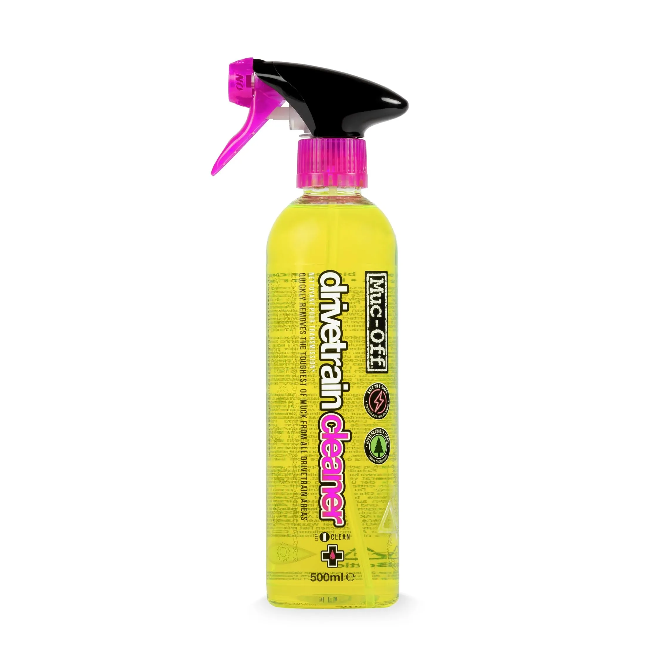 Muc-Off Bio Drivetrain Cleaner, 500 ml - Spray Pulisci Catena Bici e Sgrassatore Catena Bici - Efficace e Biodegradabile - Per la Pulizia Catena Bici di Ogni Tipo