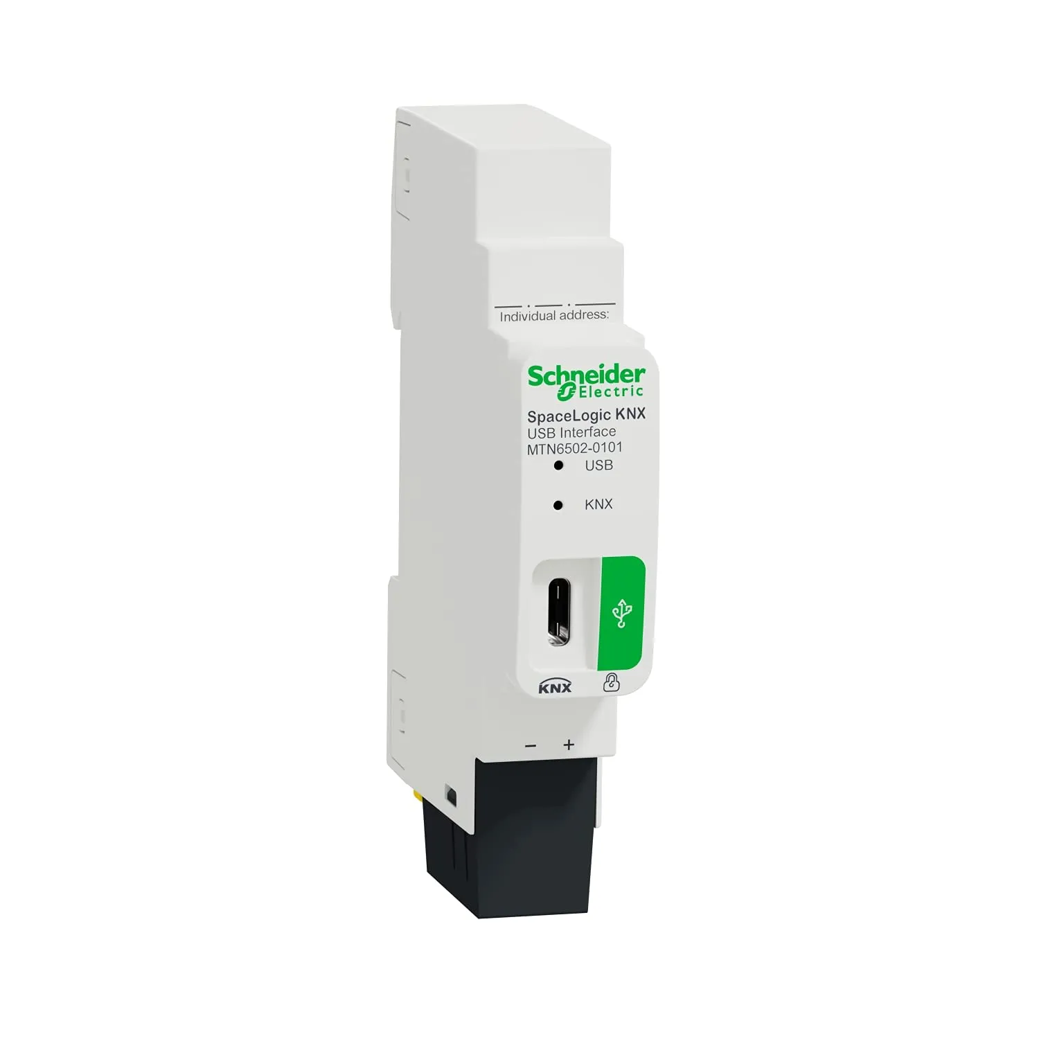 Schneider Electric - Interfaccia KNX/USB KNX Secure, Pulsante, Verde, Manuale