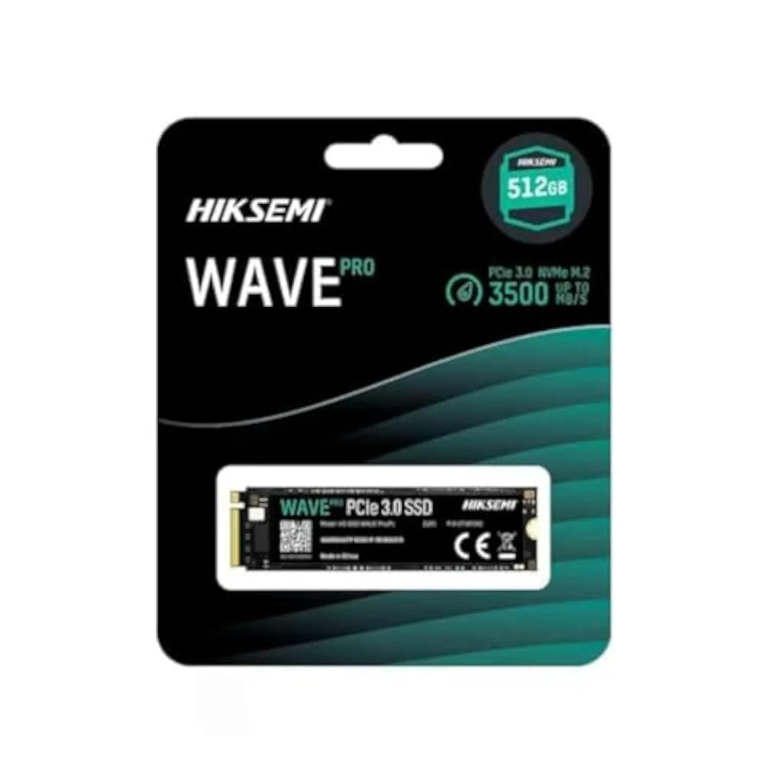 HIKSEMI Hikvision SSD WAVE Pro(P) 512G, PCIe Gen 3 x 4, NVMe, 80,15 mm × 22,15 mm × 2,38 mm Velocità di lettura fino a 3500 MB/s velocità di scrittura, 1800 MB/s velocità di scrittura, unità a stato