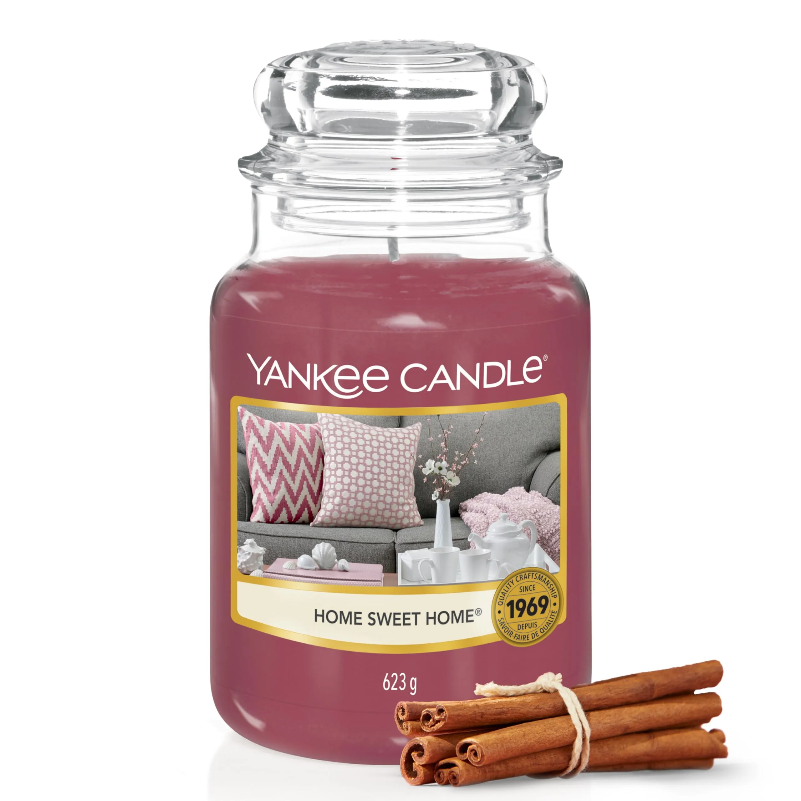 Yankee Candle Candela profumata in giara grande | Home Sweet Home | Durata Fino a 150 Ore