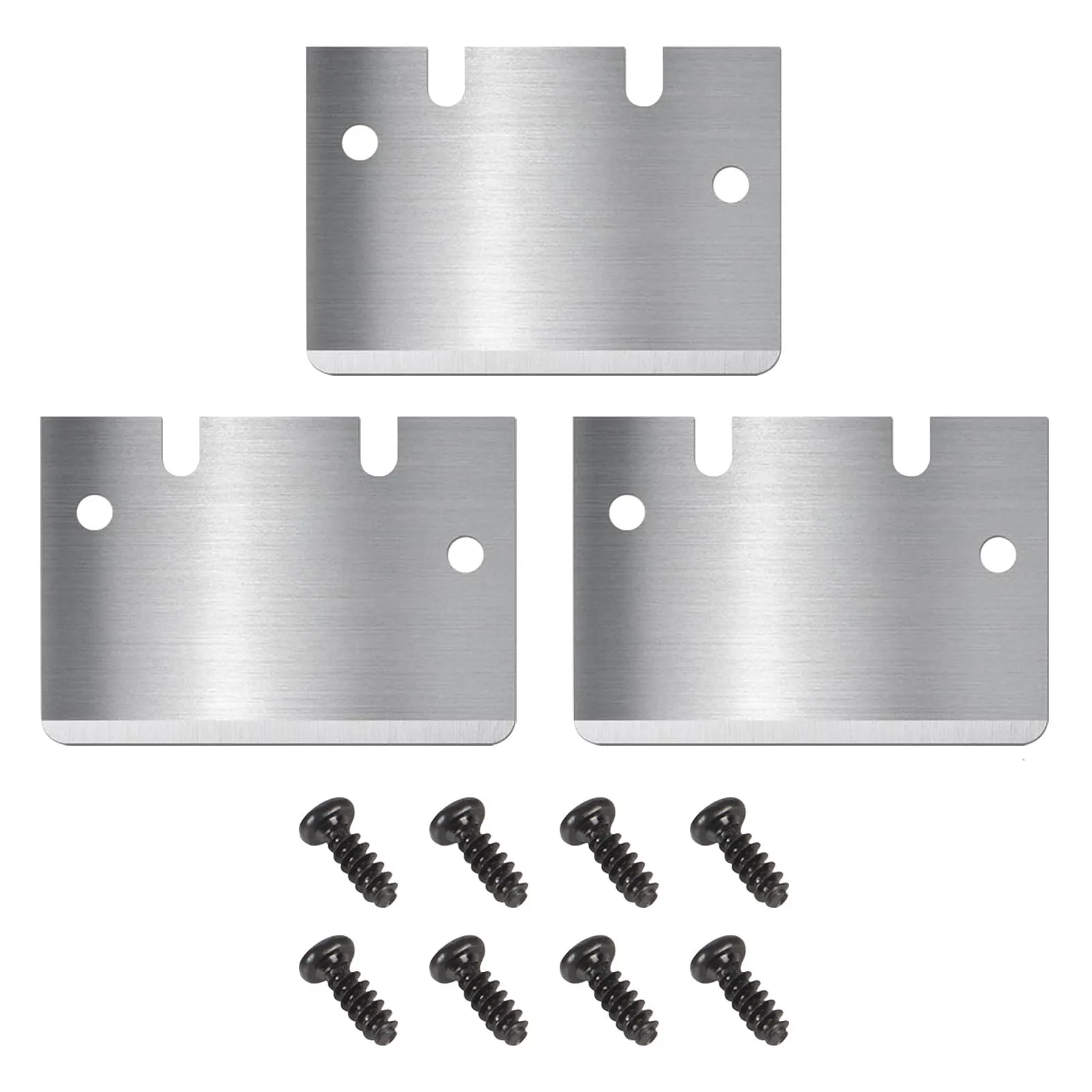 Cooktop Scrapers Stampanti 3D Compatible with Bambu Lab A1/X1/P1 Series Anycubic Kobra Series Creality All Stampanti 3D Build Plate Lame di Raschietto con 8pcs viti (3PCS)