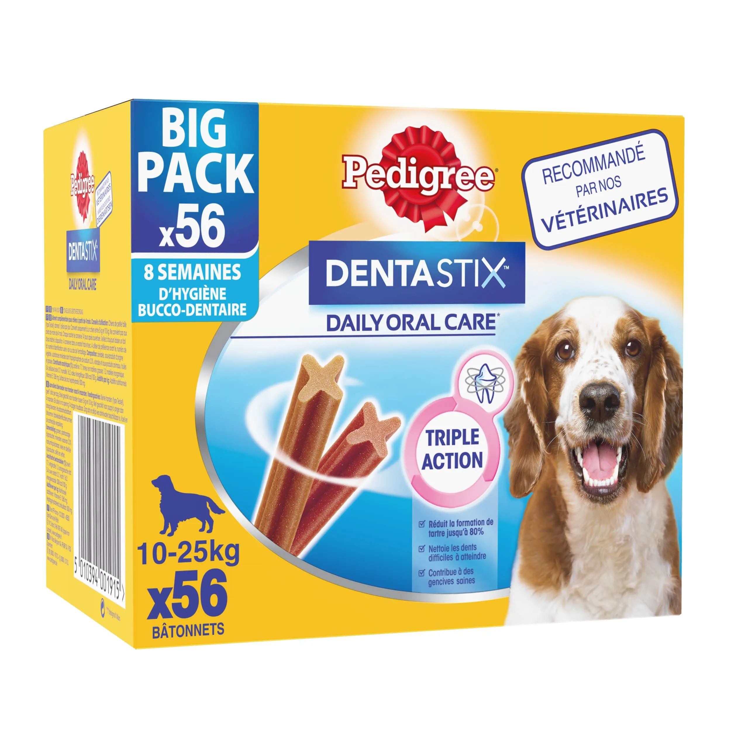 Pedigree Dentastix Daily Oral Care Medium Dog 56 bastoncini, 1,44 kg