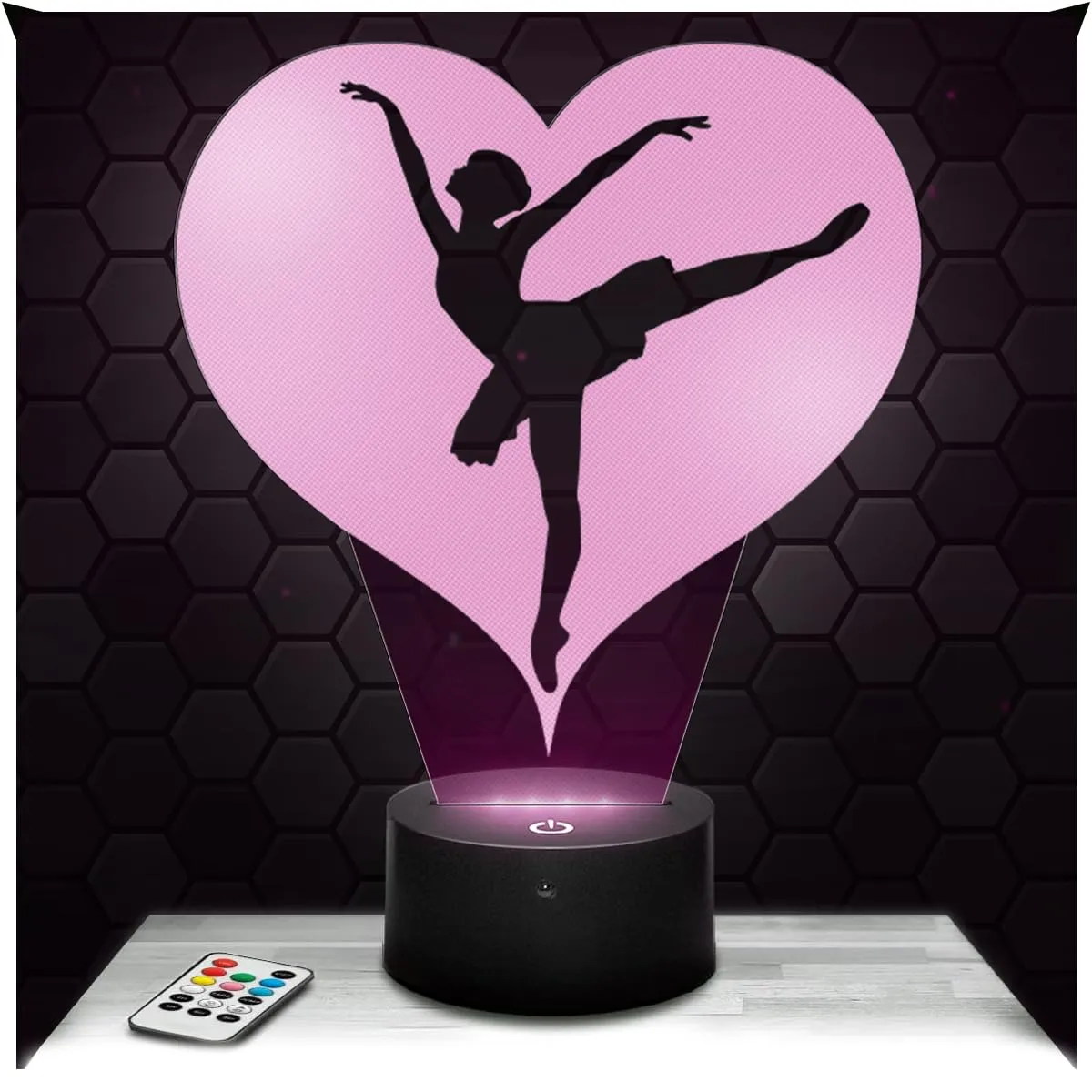 Lampada Led 3D a Quattro Foglie di Trifoglio decorazione Fortuna. Idea regalo uomo donna oggetto Trifoglio a 4 Foglie luce notturna adulto decorazione camera. Idea regalo natale uomo donna originale