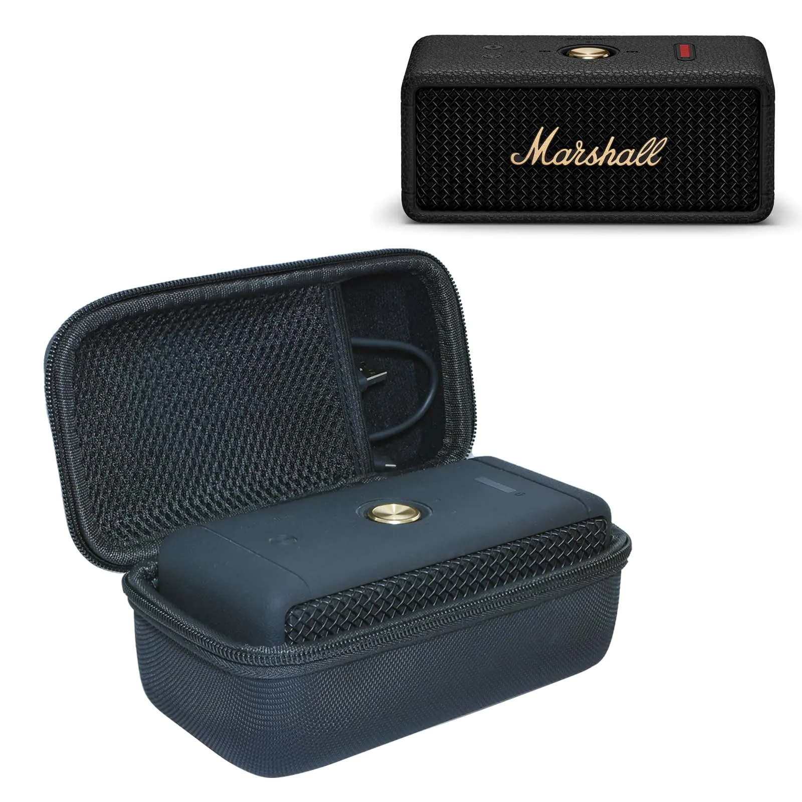 Custodia rigida per Marshall Emberton III/Emberton II Altoparlante Bluetooth Portatile, Solo Borsa (Nero)