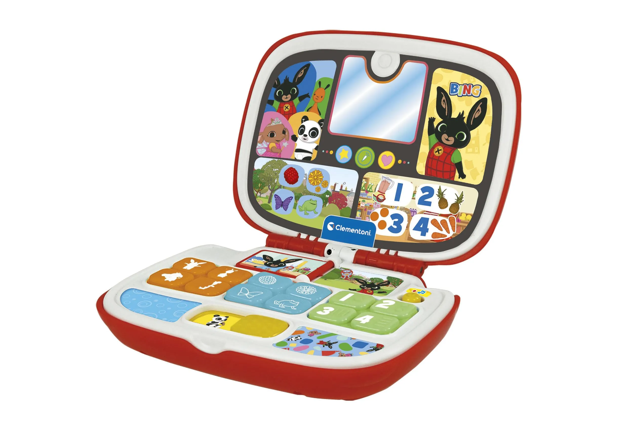 Clementoni Baby Primo Computer Bing, Gioco Educativo Computer Bambino 9-36 Mesi, Centro attività Prima Infanzia, Insegna Lettere, Numeri, Note e Colori, Lingua Italiana, 17999