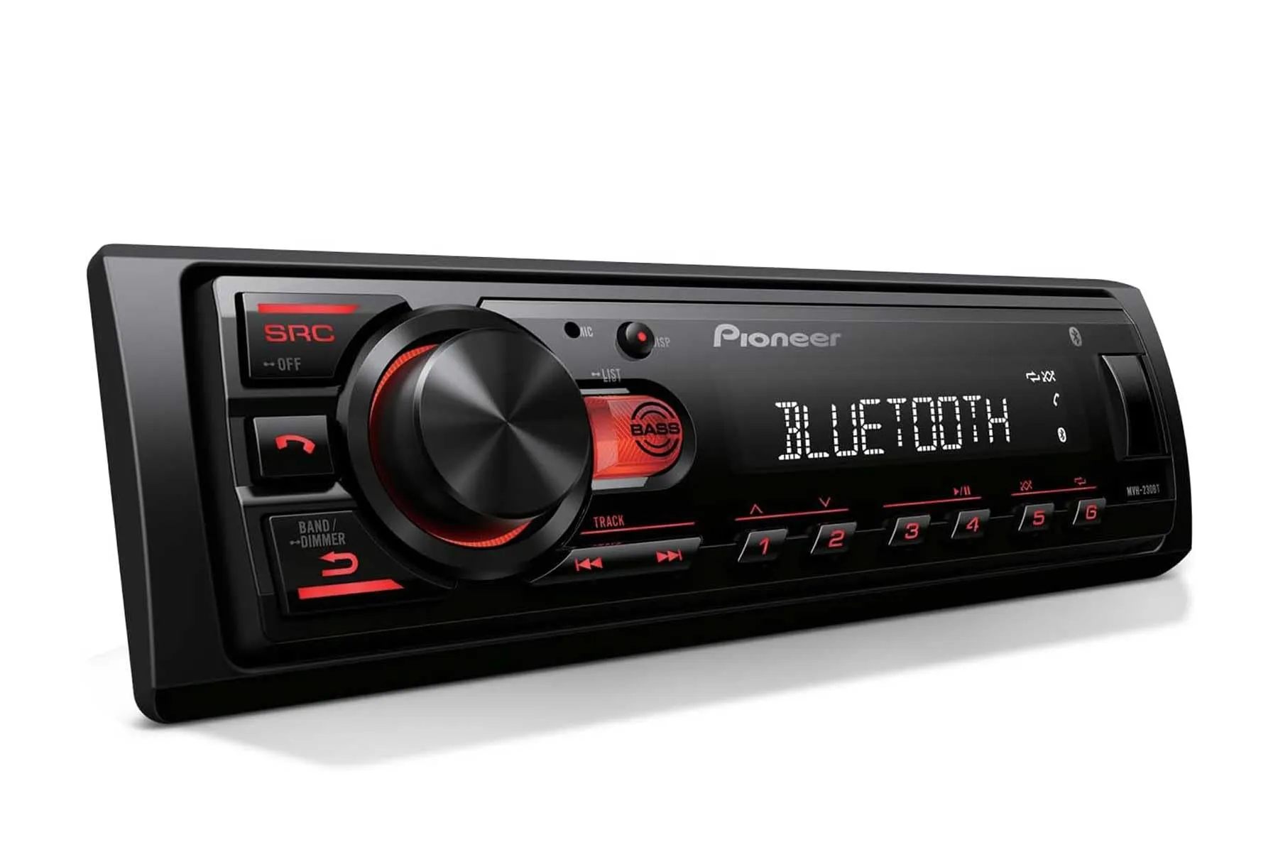 Pioneer MVH-S230BT - Autoradio Bluetooth con ingressi USB, connettività smartphone, vivavoce