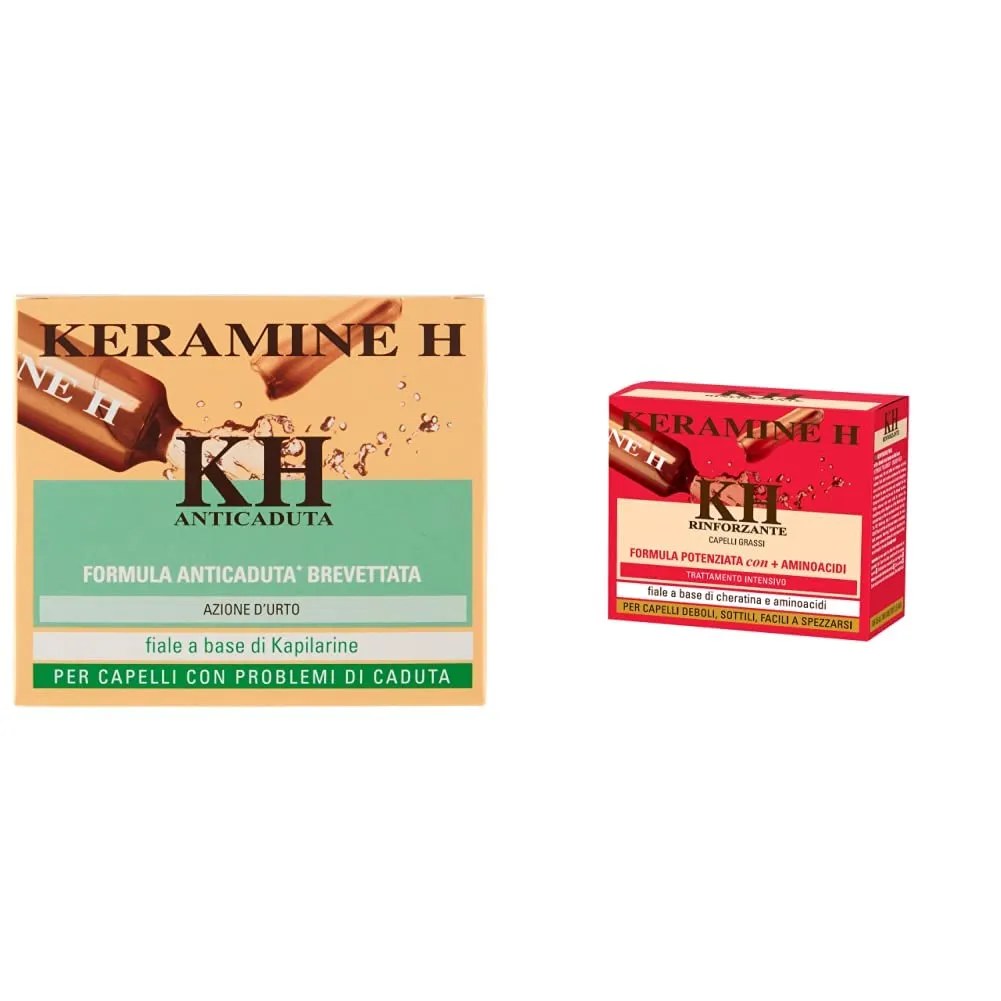 Keramine H Fiala Anticaduta per Capelli, 12 x 6ml
