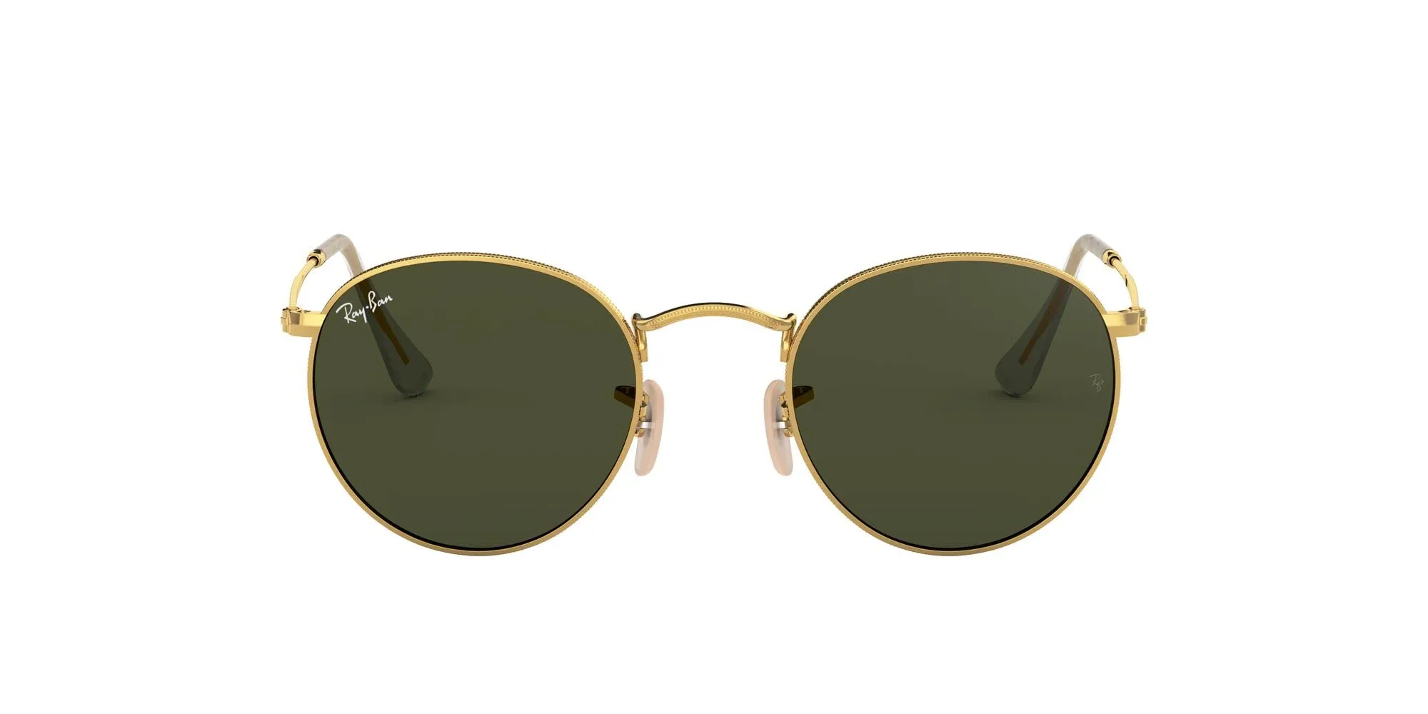 Ray-Ban Rb 3447, Occhiali da Sole Unisex-Adulto, Oro (Verde Classica, 53 mm
