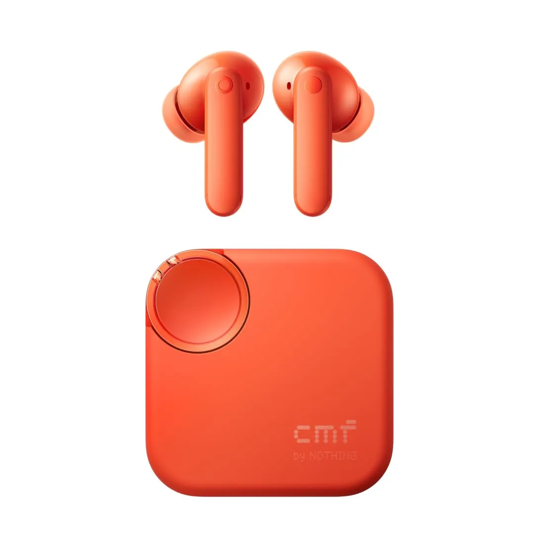 CMF by Nothing Buds - Auricolari wireless, 42 dB ANC, modalità Trasparenza, Tecnologia Ultra Bass 2.0, Audio HD di DIRAC, resistenza all'acqua IP54 e connessione a doppio dispositivo - Arancione