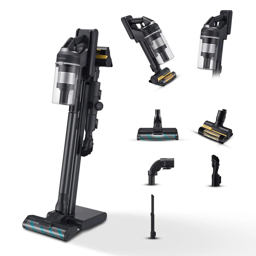 Samsung Scopa Elettrica VS20C955CTK/WA Jet 95 Multi Extra, Potenza 210W, Aspirapolvere Senza Filo, Fino a 120 Min di Autonomia