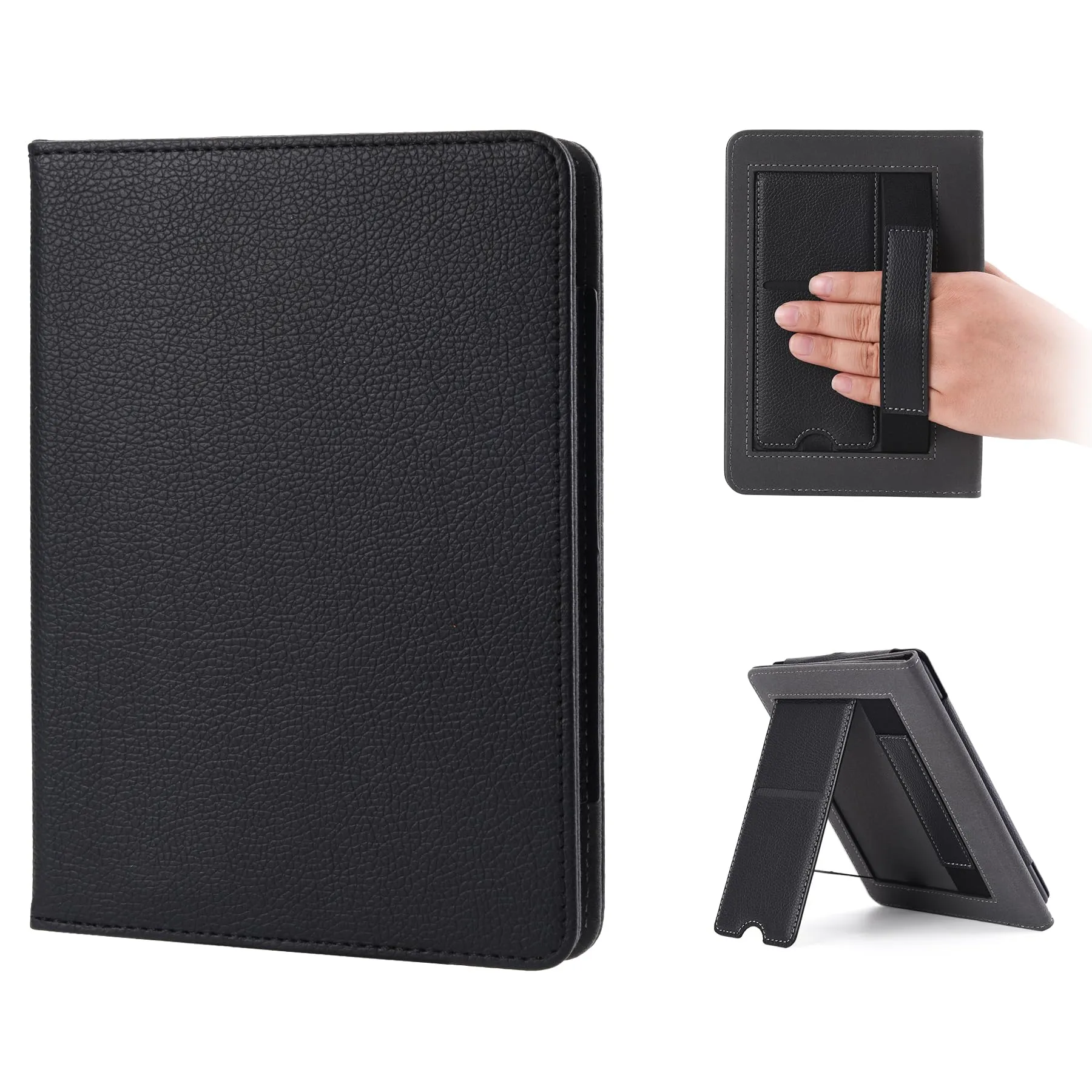 Custodia per Kindle Paperwhite 2024 7" (12a generazione) con supporto e cinturino da polso Auto Wake/Sleep, Kindle Colorsoft Signature Edition 2024, Kickstand Smart Cover Case con scomparto per carte