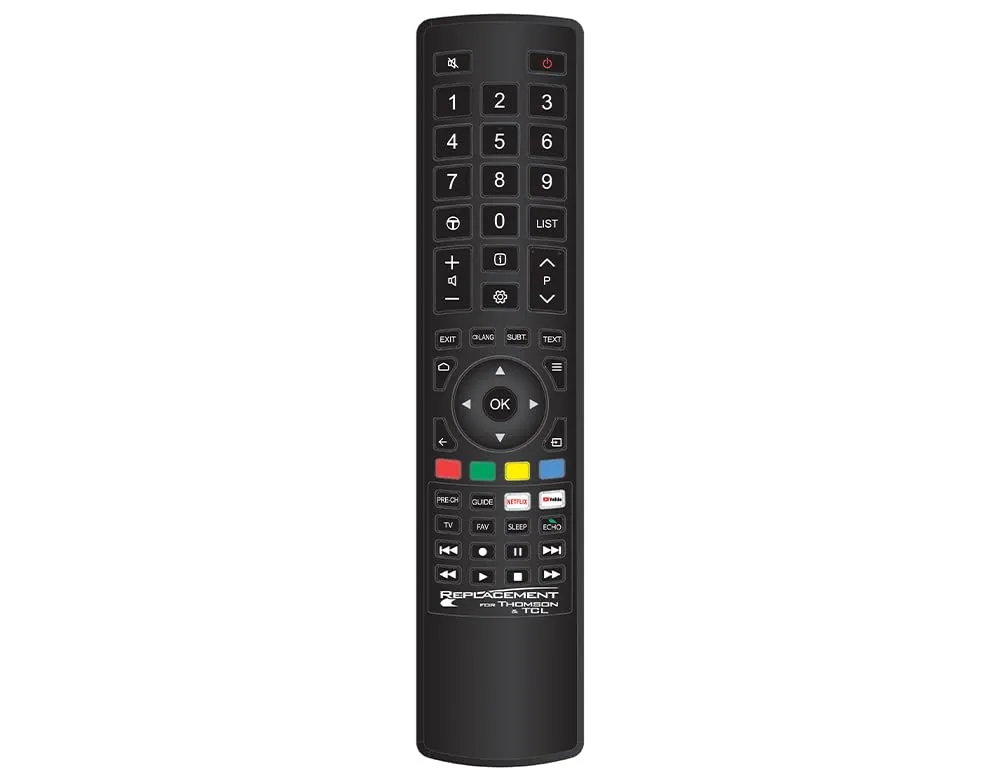Jolly Line Replacement, Telecomando Universale TV per THOMSON/TCL, Compatibile con televisore THOMSON/TCL, nessuna Configurazione richiesta, JL1707