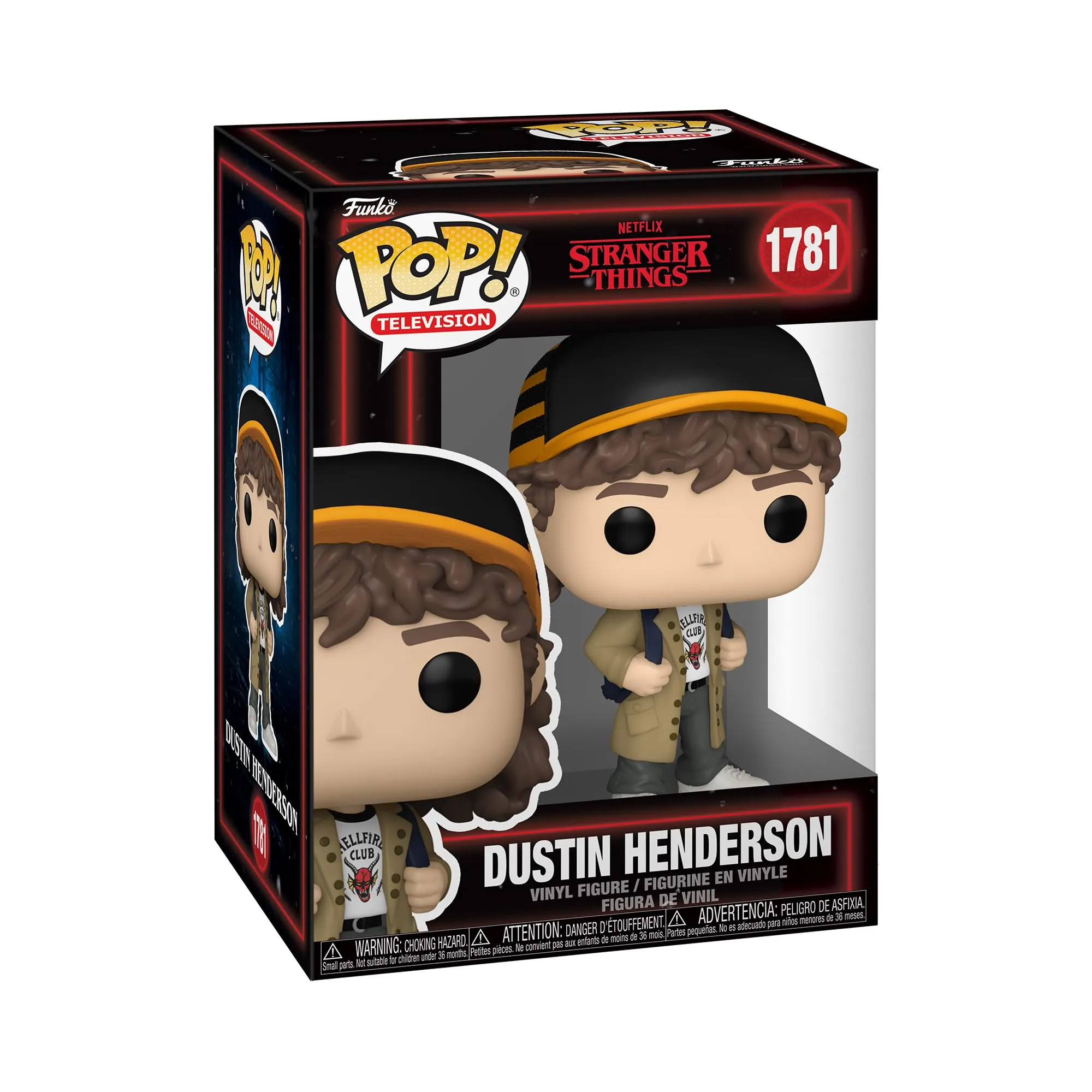 Funko POP! TV: Stranger Things Season 5 - Dustin Henderson - Figura in Vinile da Collezione - Idea Regalo - Merchandising Ufficiale - Giocattoli per Bambini e Adulti