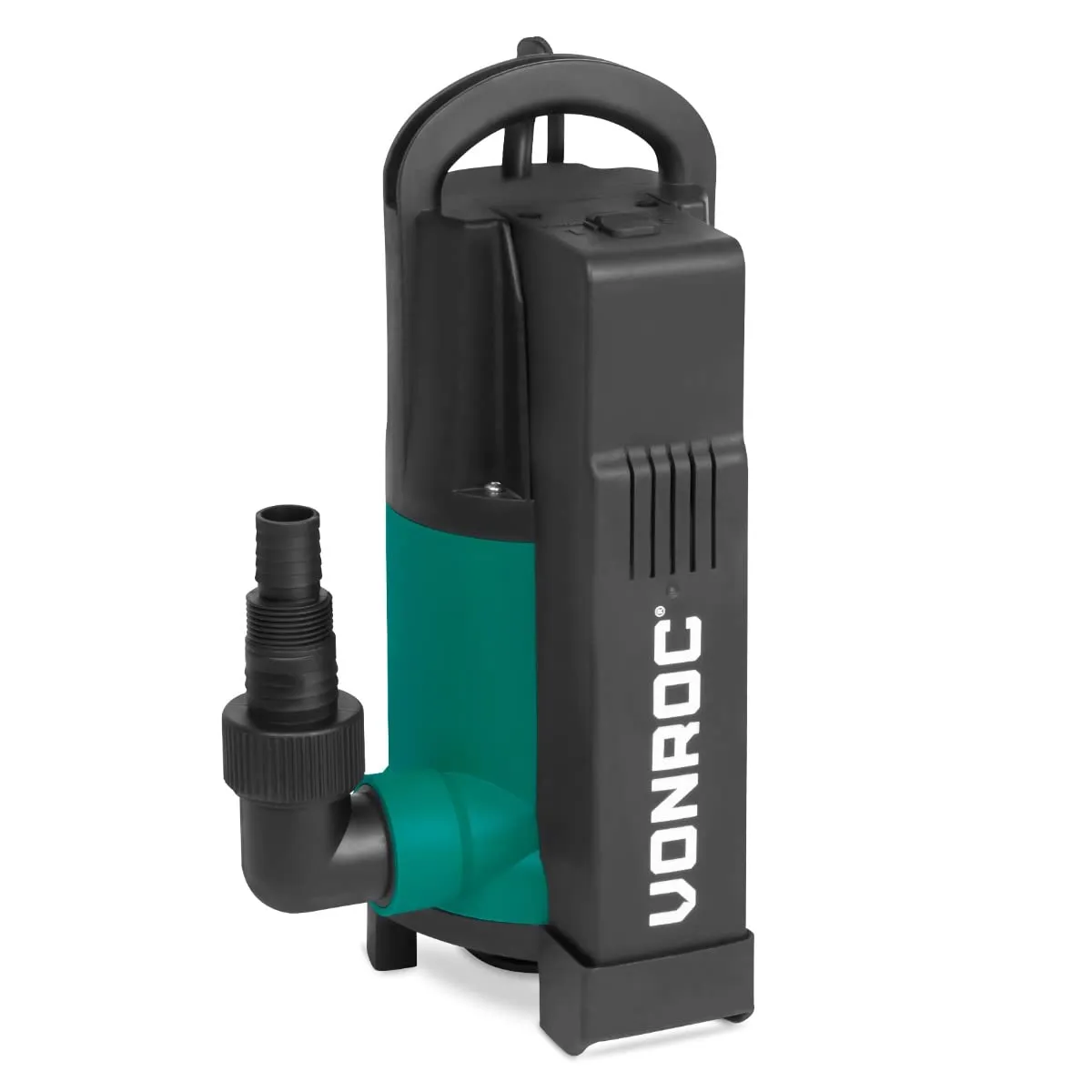 VONROC Pompa acqua sommersa 750W – 14000 l/h per acque sporche e pulite. Con galleggiante integrato
