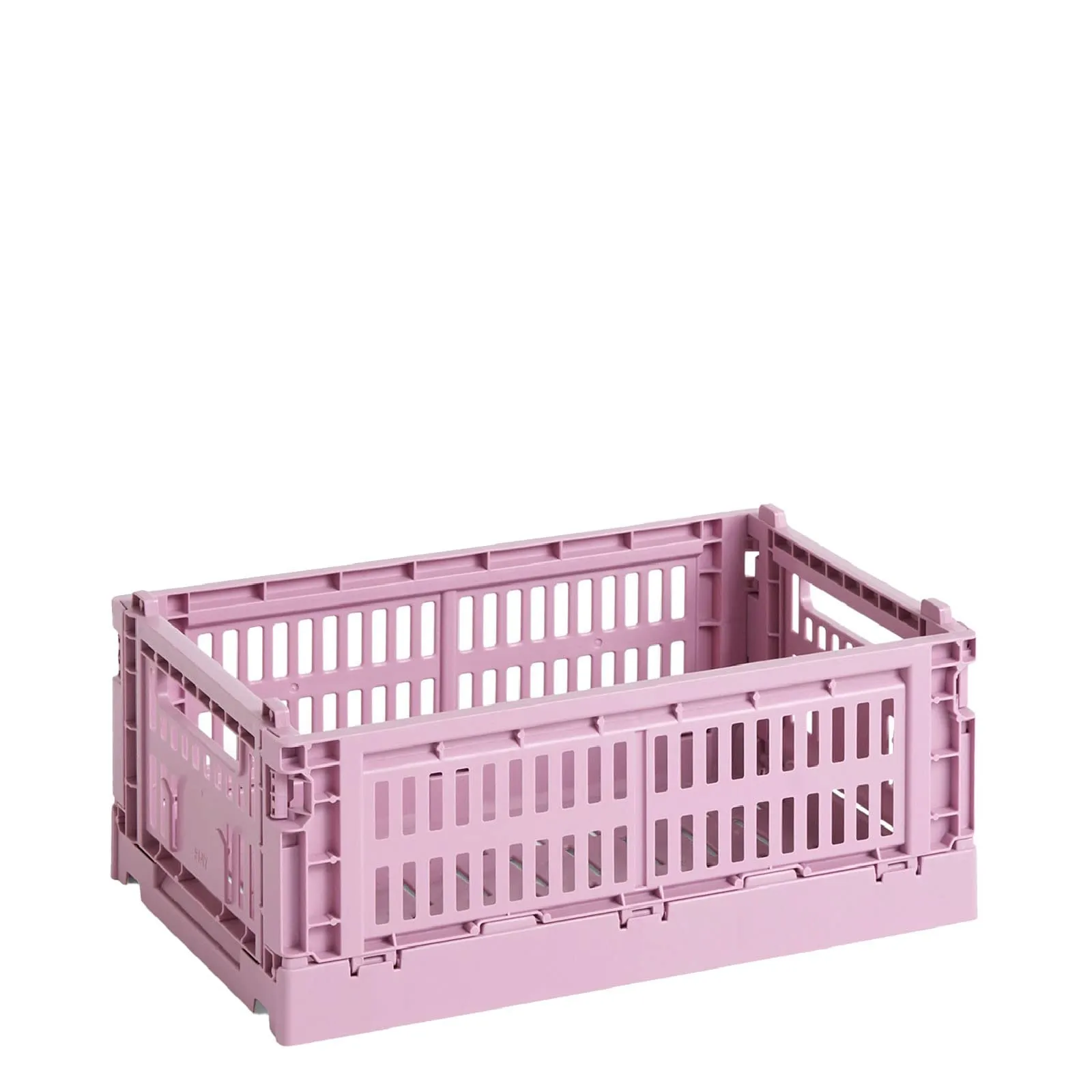HAY Box Colour Crate S in polipropilene riciclato di colore rosa Dusty