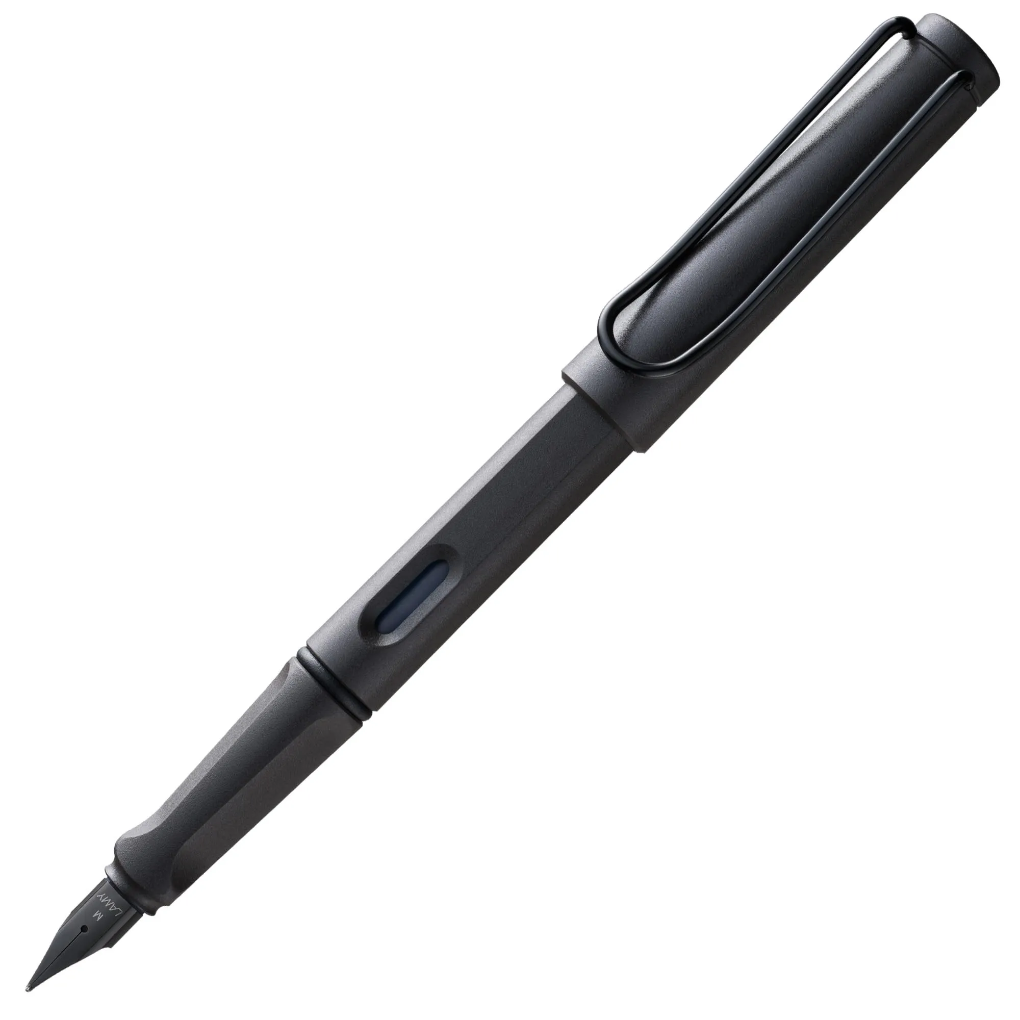 Lamy safari umbra - Stilografica con impugnatura ergonomica e pennino in acciaio nero misura M - ideale per qualsiasi scrittura e calligrafia - cartuccia T 10 blue inclusa - destrimani