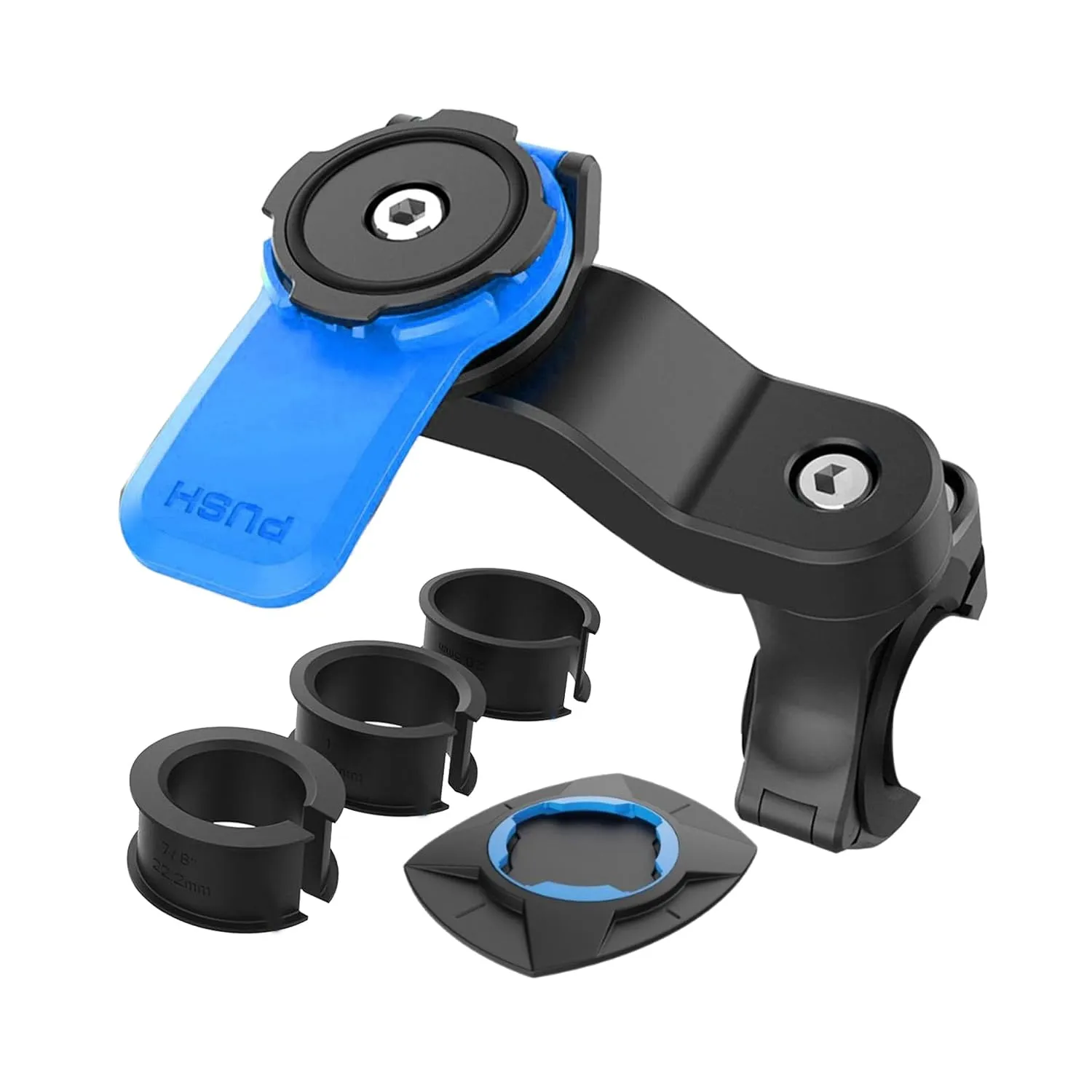 Supporto Manubrio per Moto, Porta Cellulare Bici Universale Supporto per Bicicletta E Moto, Supporto Telefono per MTB, Staccabile & Universale Ruotabile A 360 °…