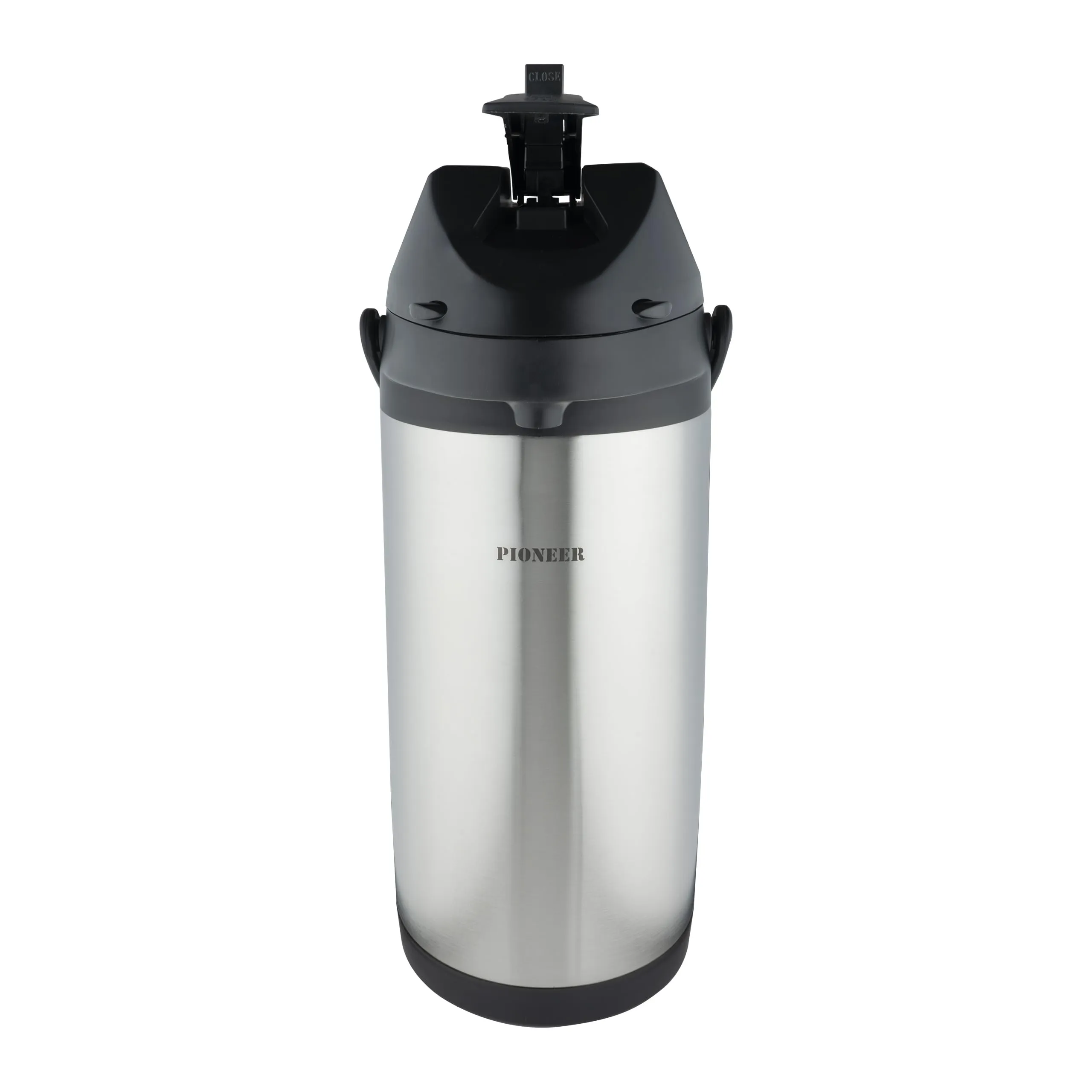 Pioneer Thermos 4,0 L in acciaio inossidabile con leva, thermos a tenuta stagna per bevande calde e fredde, distributore di bevande con pompa facile da usare per eventi