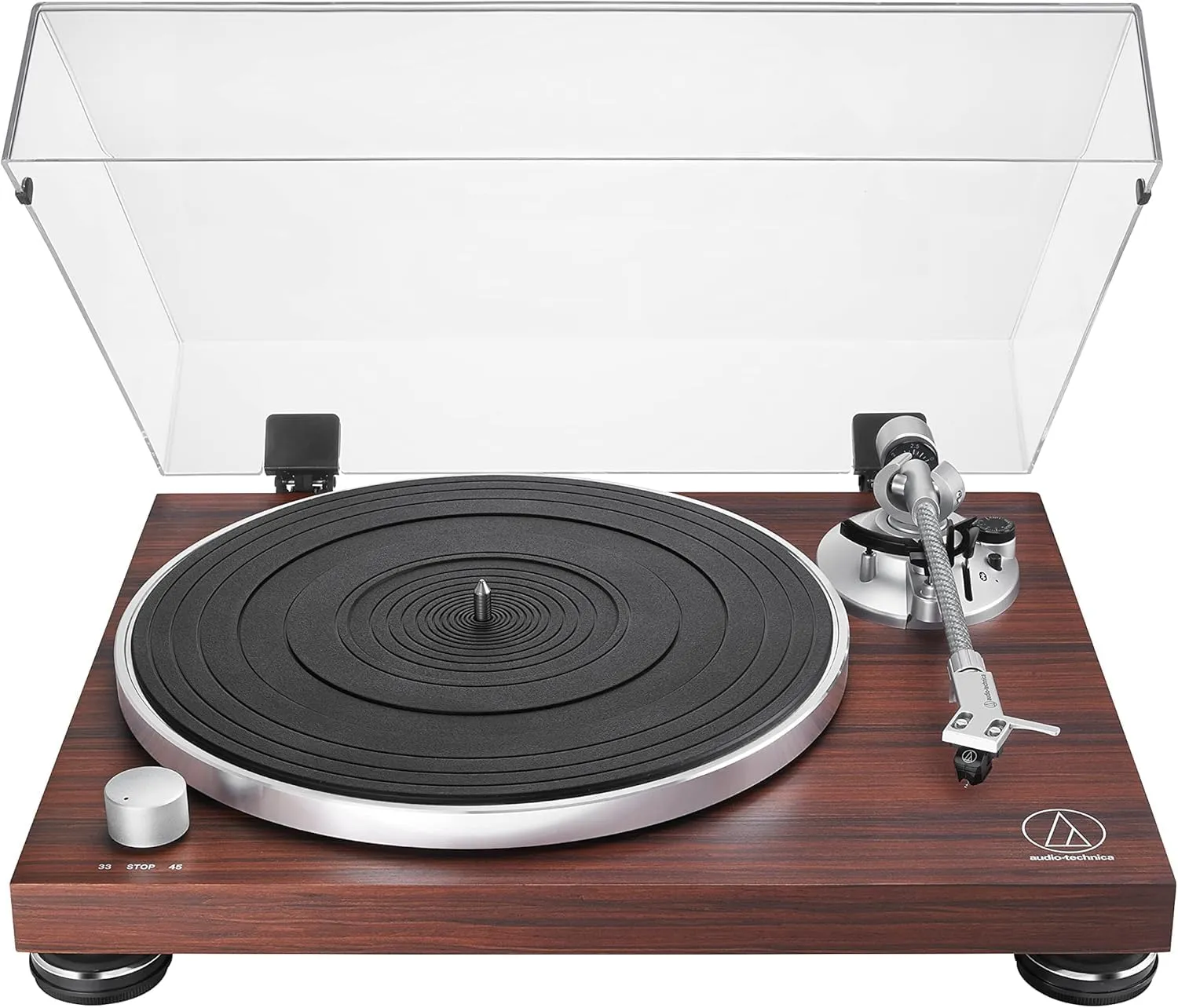 Audio-Technica LPW50BTRW Giradischi Wireless con Trazione a Cinghia Palissandro