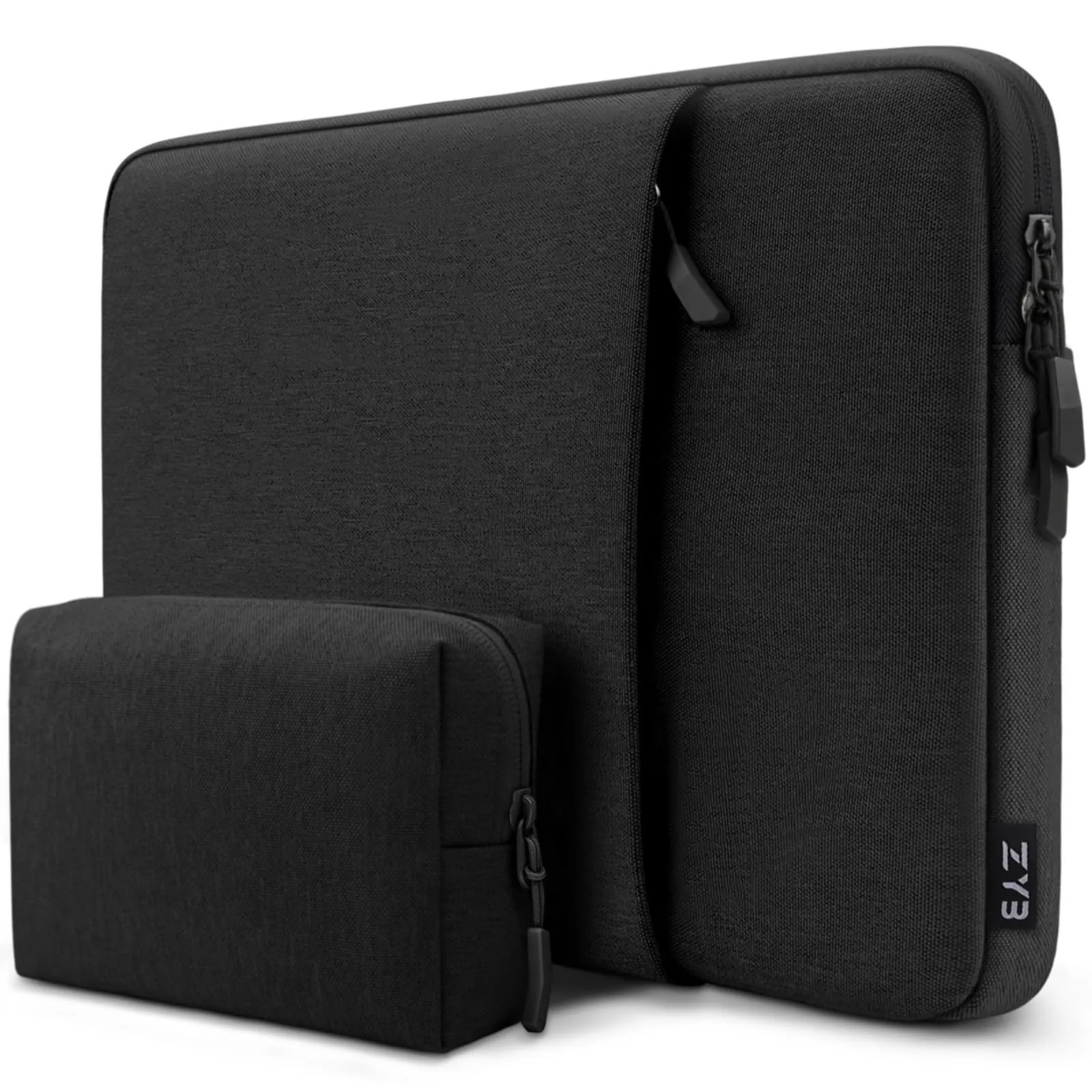 ZYB Custodia PC Portatile 13-13,3 Pollici, Custodia per MacBook Air 13.6 Pollici M3 M2 2024 2022, MacBook Air/Pro 13 M2 M1 2022 2020-2012, 2021 2023 MacBook Pro 14 M3 M2 M1, 13.3" Laptop Borsa-Nero