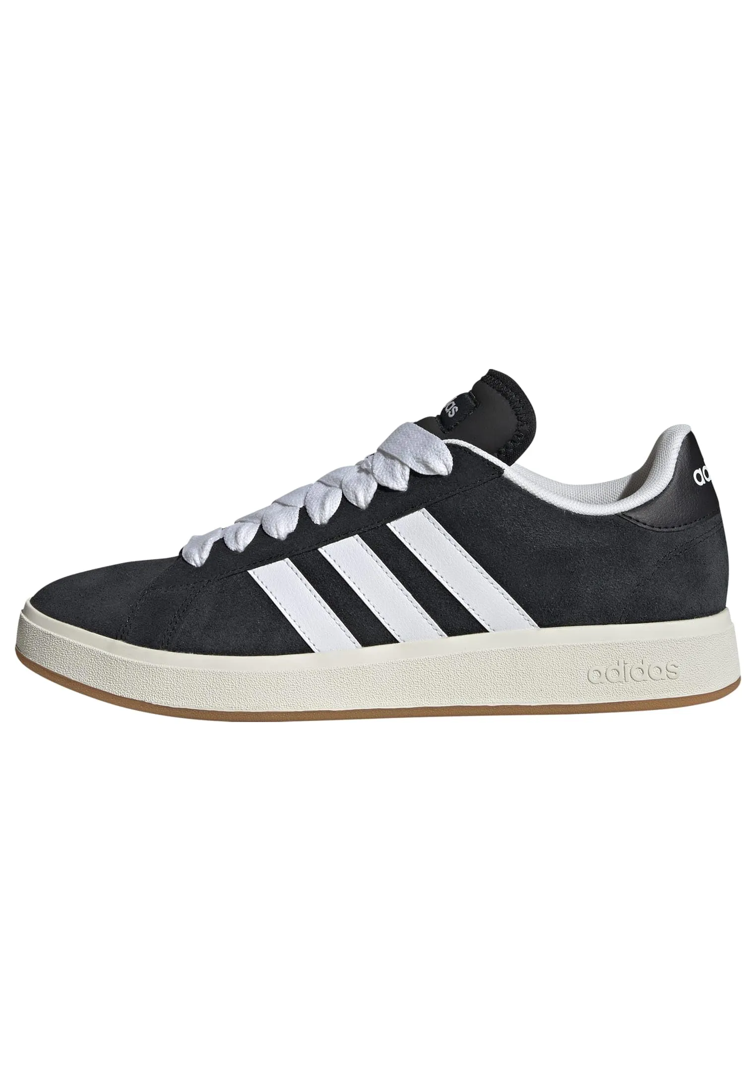 adidas Uomo Grand Court Base 00s Shoes, Core Black/Cloud White/Gum, 43 1/3 EU