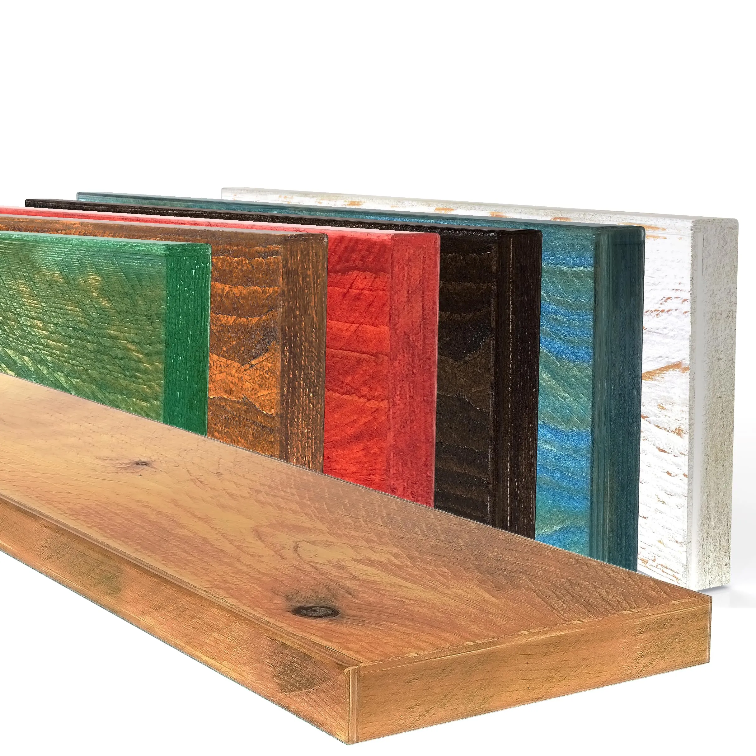 Mensola in Legno Massello Sospesa a Parete, Ripiano Artigianale, 7 Colori, Varie Dimensioni, Arredamento Bagno, Cucina, Camera da Letto, Ufficio, Made in Italy (Fat, Natural, W20xH4xL120 cm)