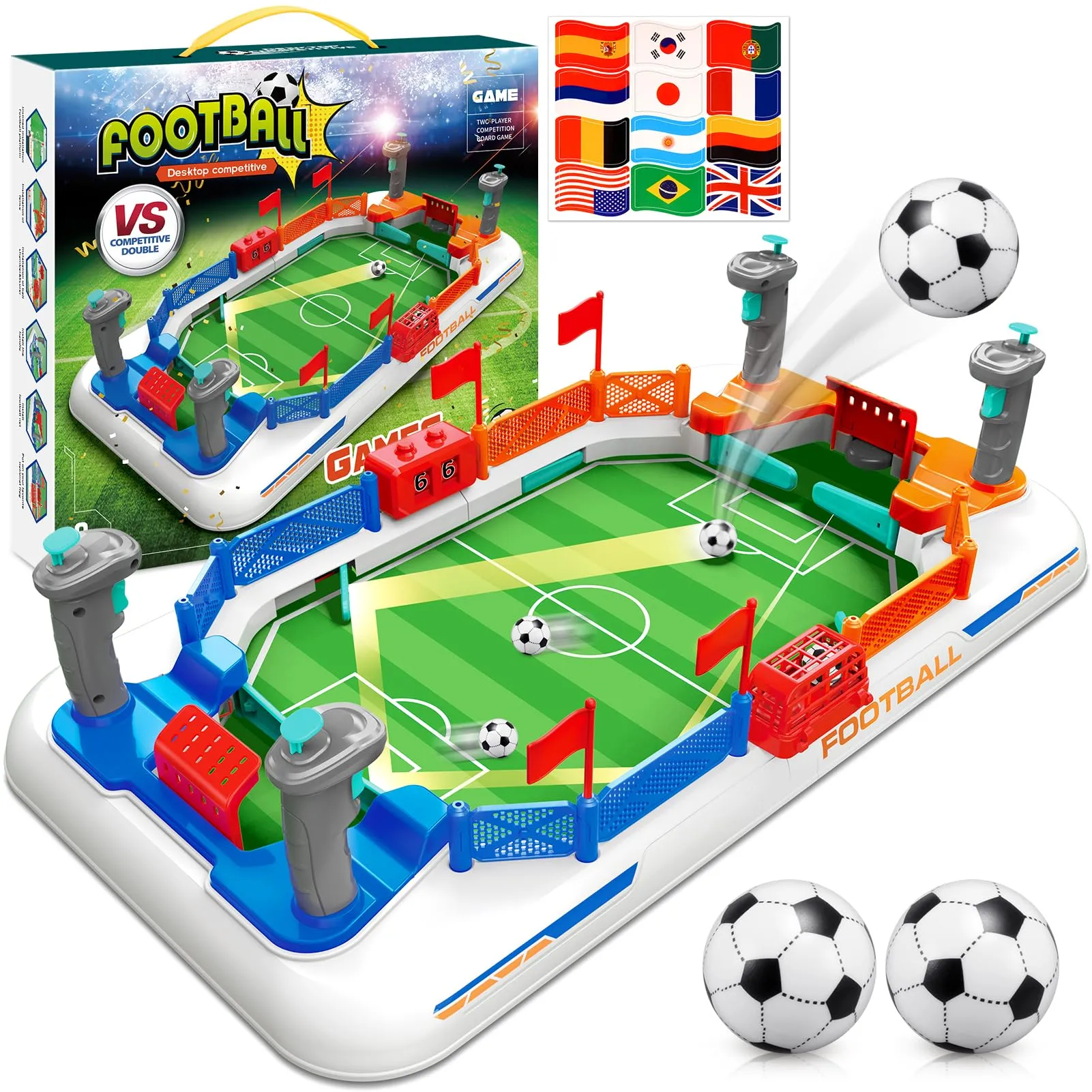 Dromlag Calcio Balilla Bambini, Giochi Bambini 4-10 Anni Maschio Biliardino Da Casa Regalo Bambino 3-9 Anni Calcetto Giochi Da Tavolo per Bambini